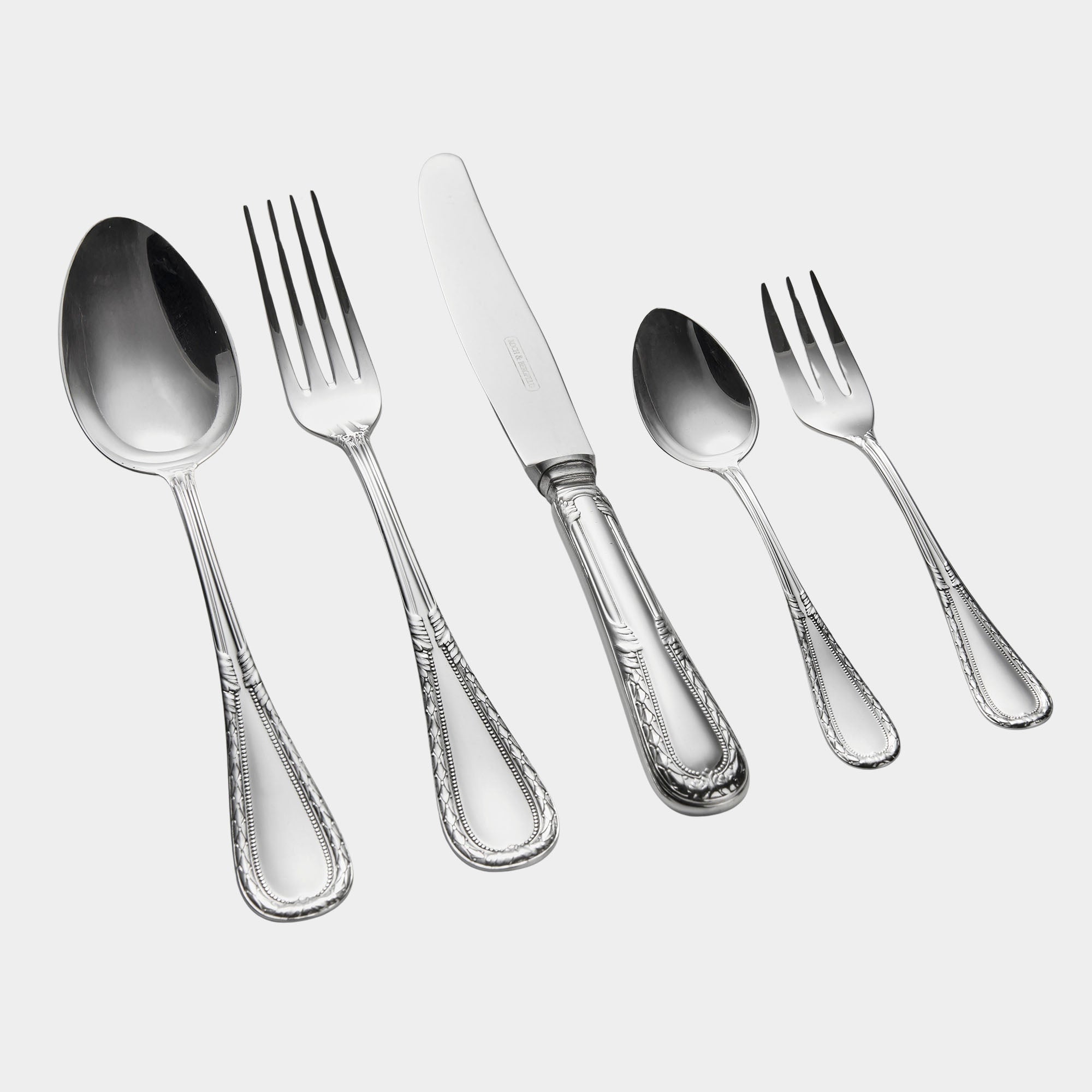 128-teiliges Besteck Ludwig XVI - 800er Silber - Bild