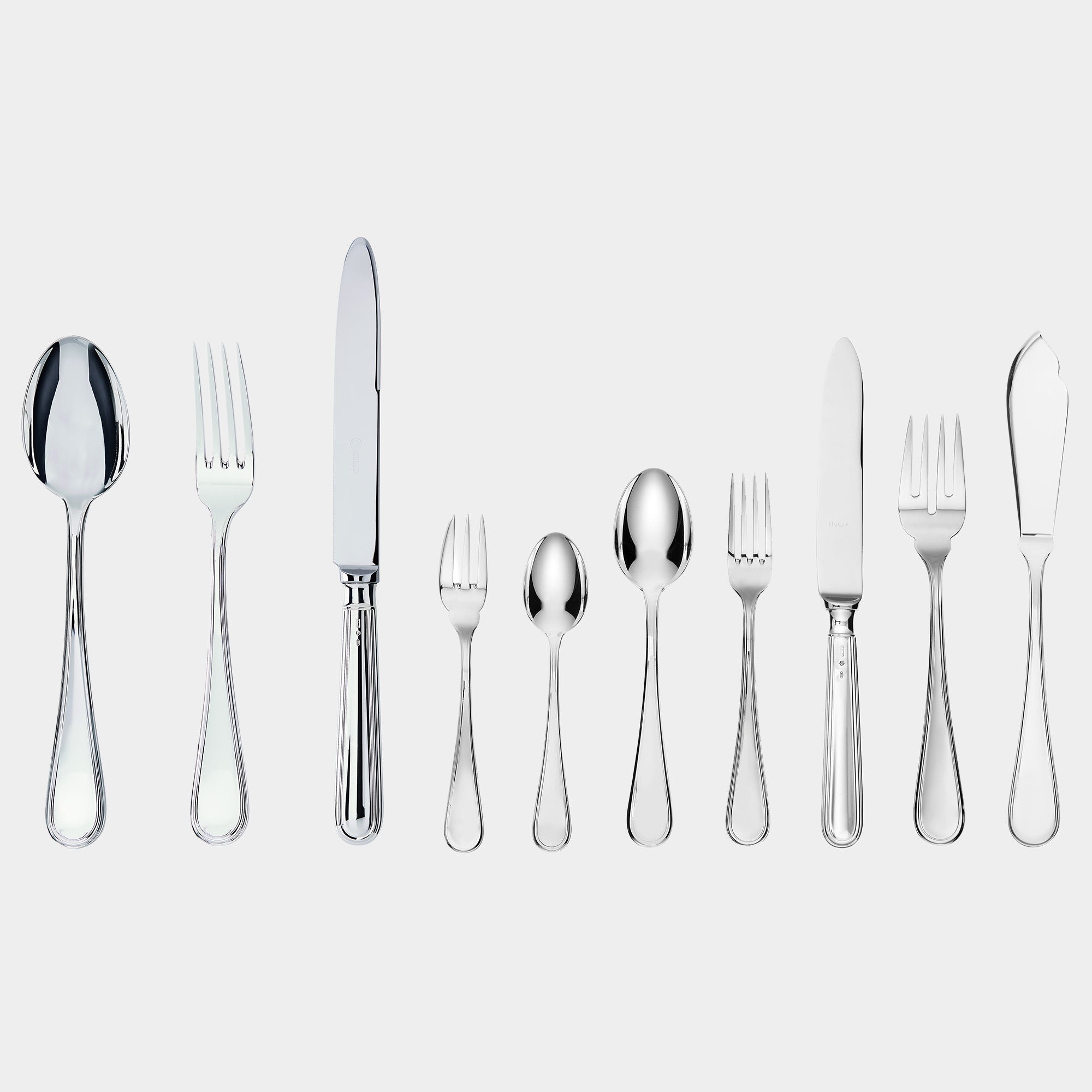 129-tlg. Silberbesteck-Garnitur - Modell Neufaden - Bild 2