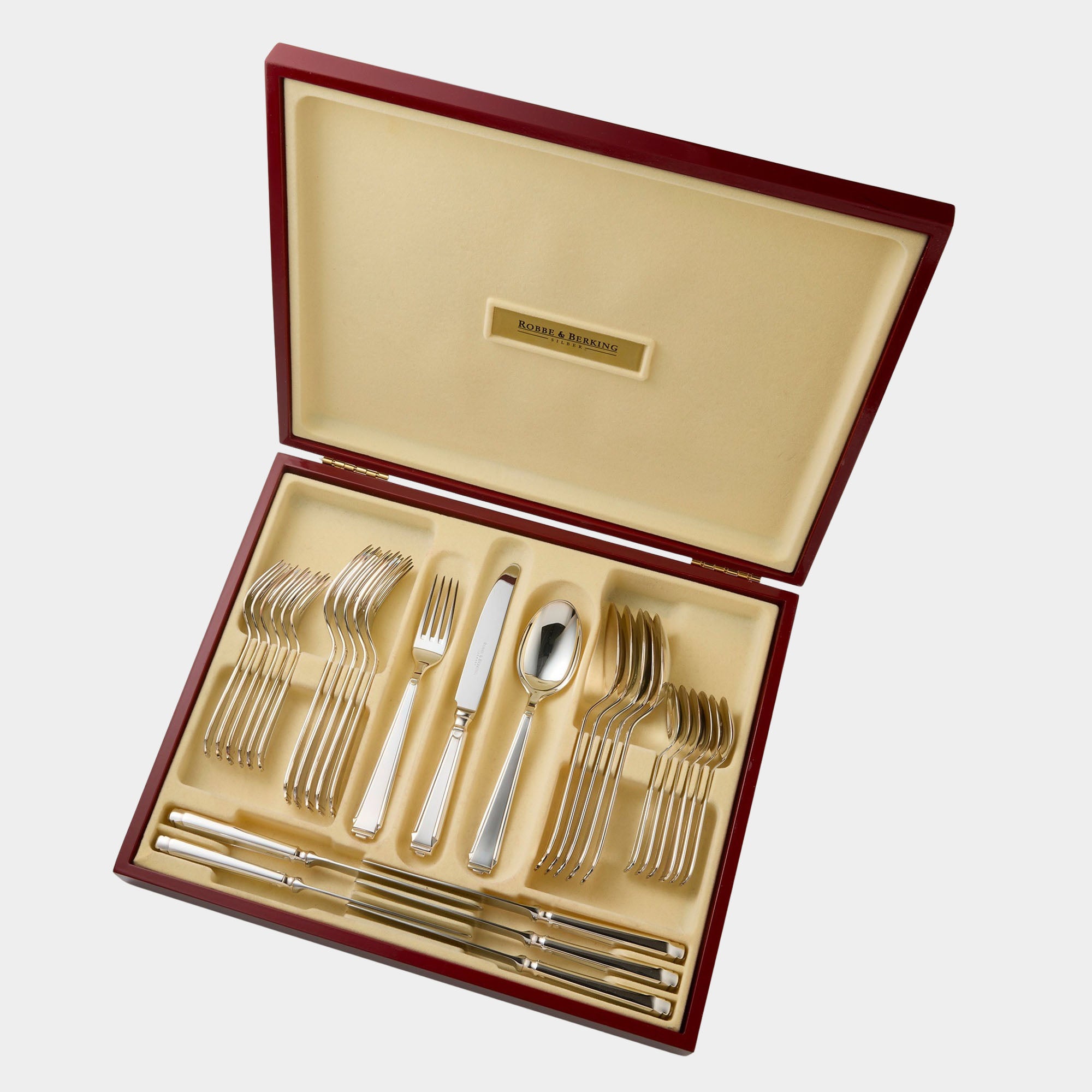 60-tlg. Silberbesteck-Garnitur Modell Art Deco - Bild 1