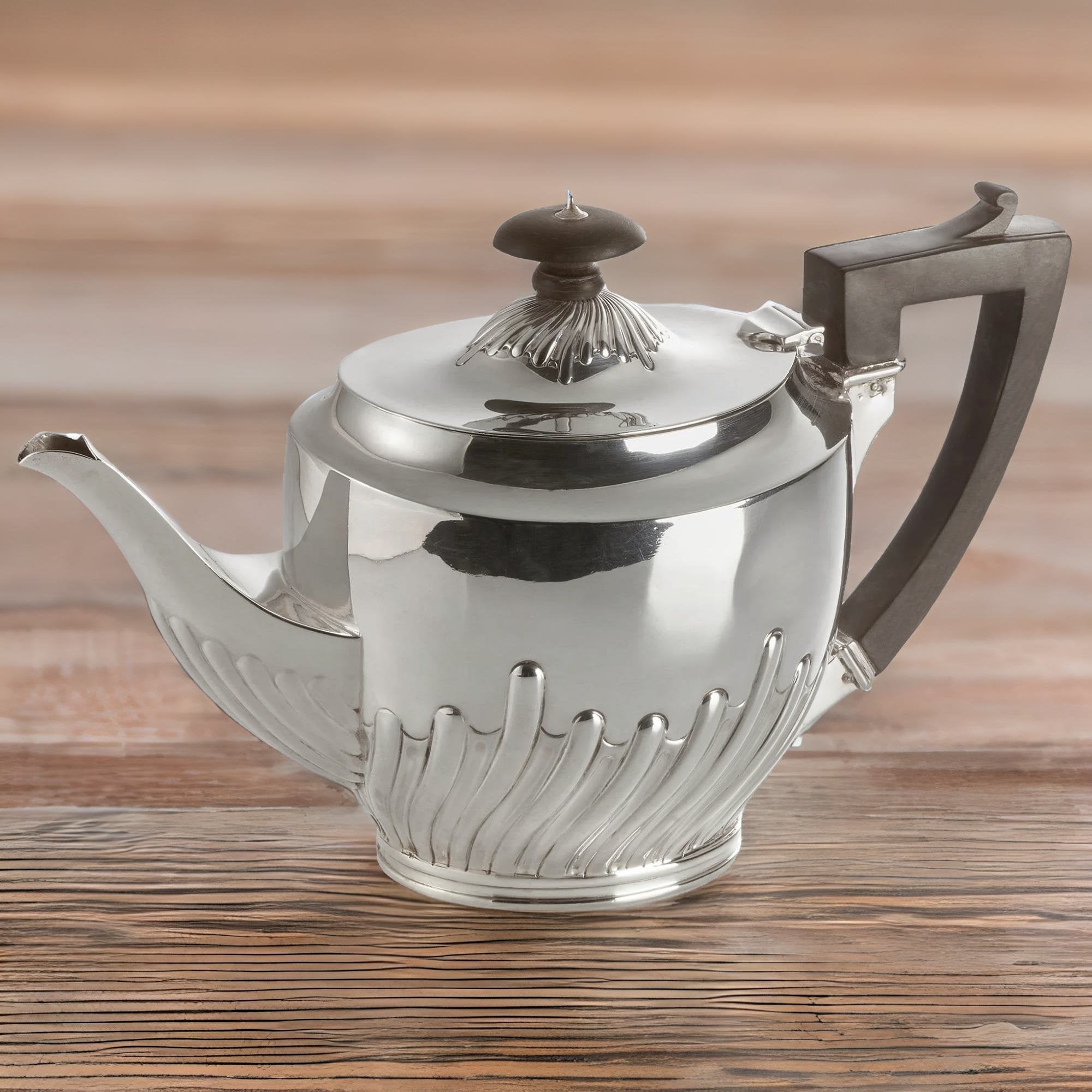 925er Echtsilber Kaffee- & Teeservice, 4-tlg. - Klassische Eleganz aus England - Bild 13