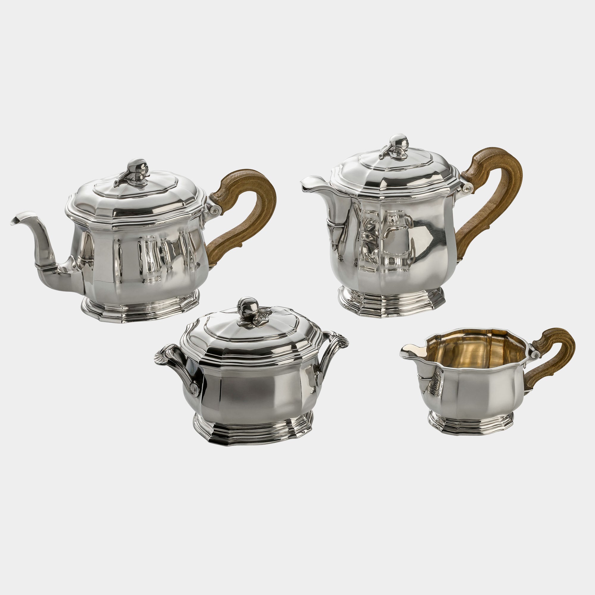 Tétard Frères 4-tlg. Kaffee- & Teeservice - Apfeldekor - Bild 1