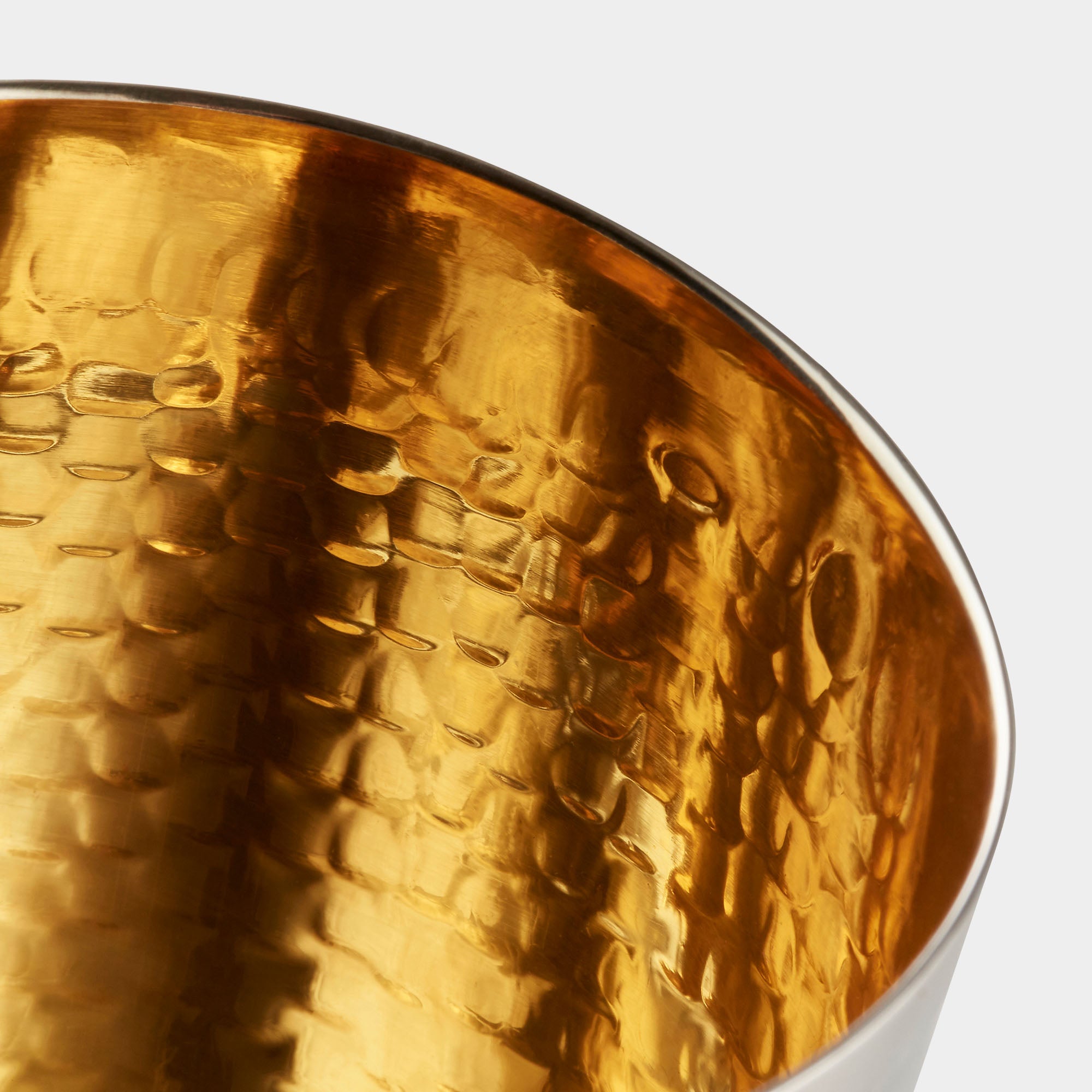 6 Silberbecher mit Innenvergoldung - Handarbeit, 800er Silber - Bild 2