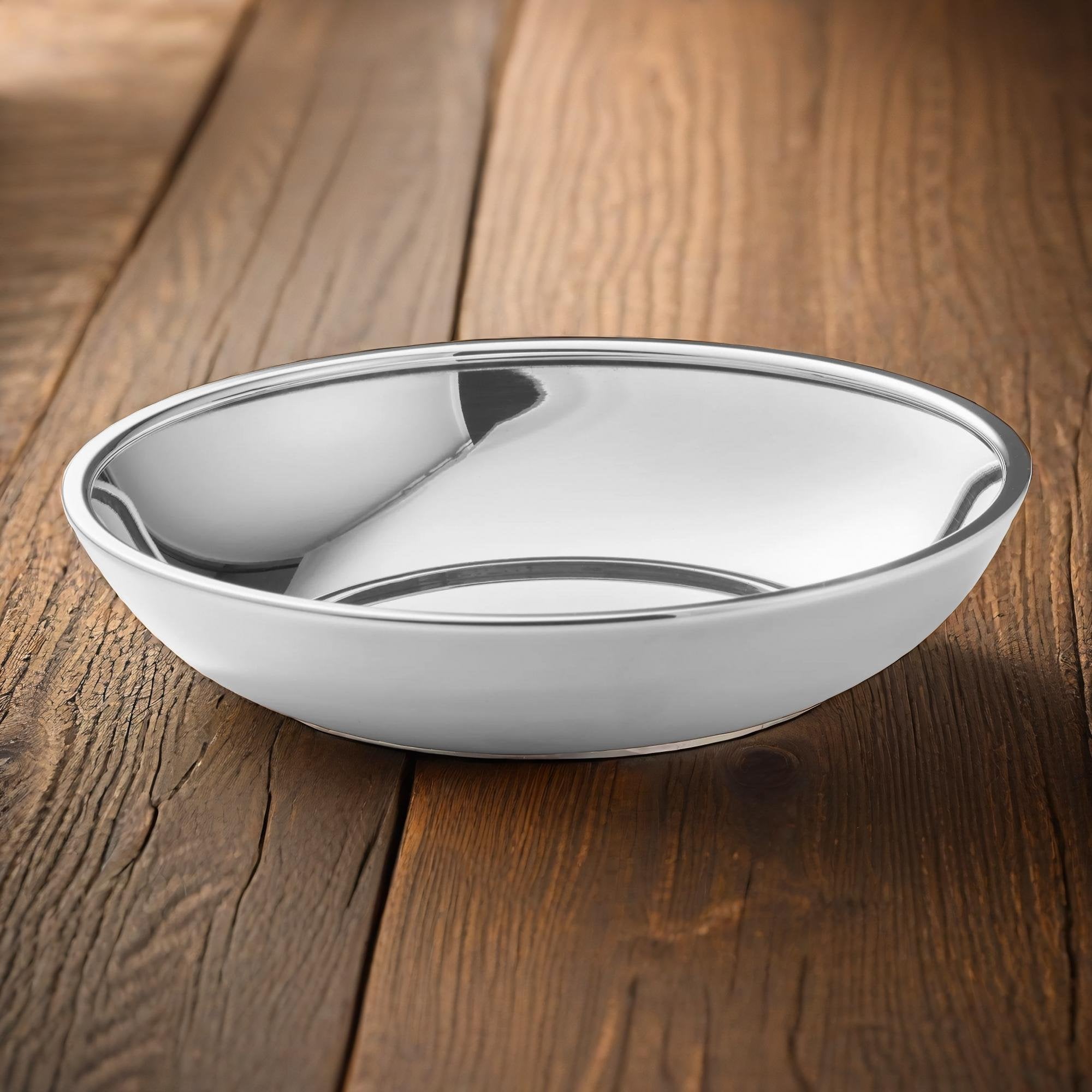 Exklusive Silberschale mit verstärktem Rand - Bild 4