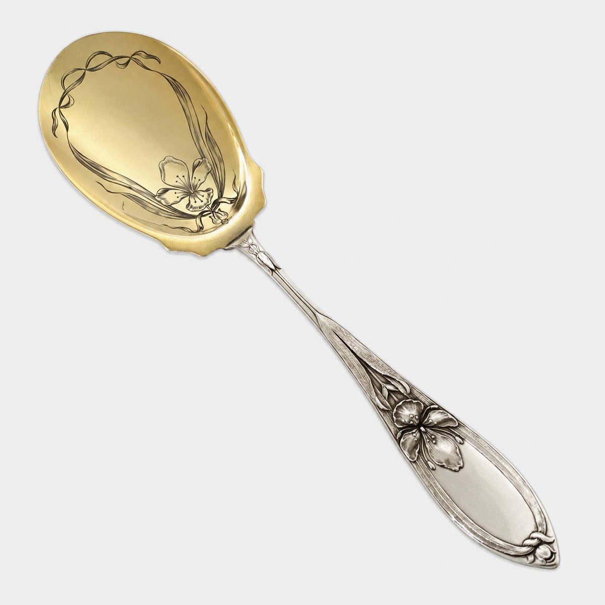 Jugendstil Servierlöffel aus 800er Silber - Koch & Bergfeld - Bild 1