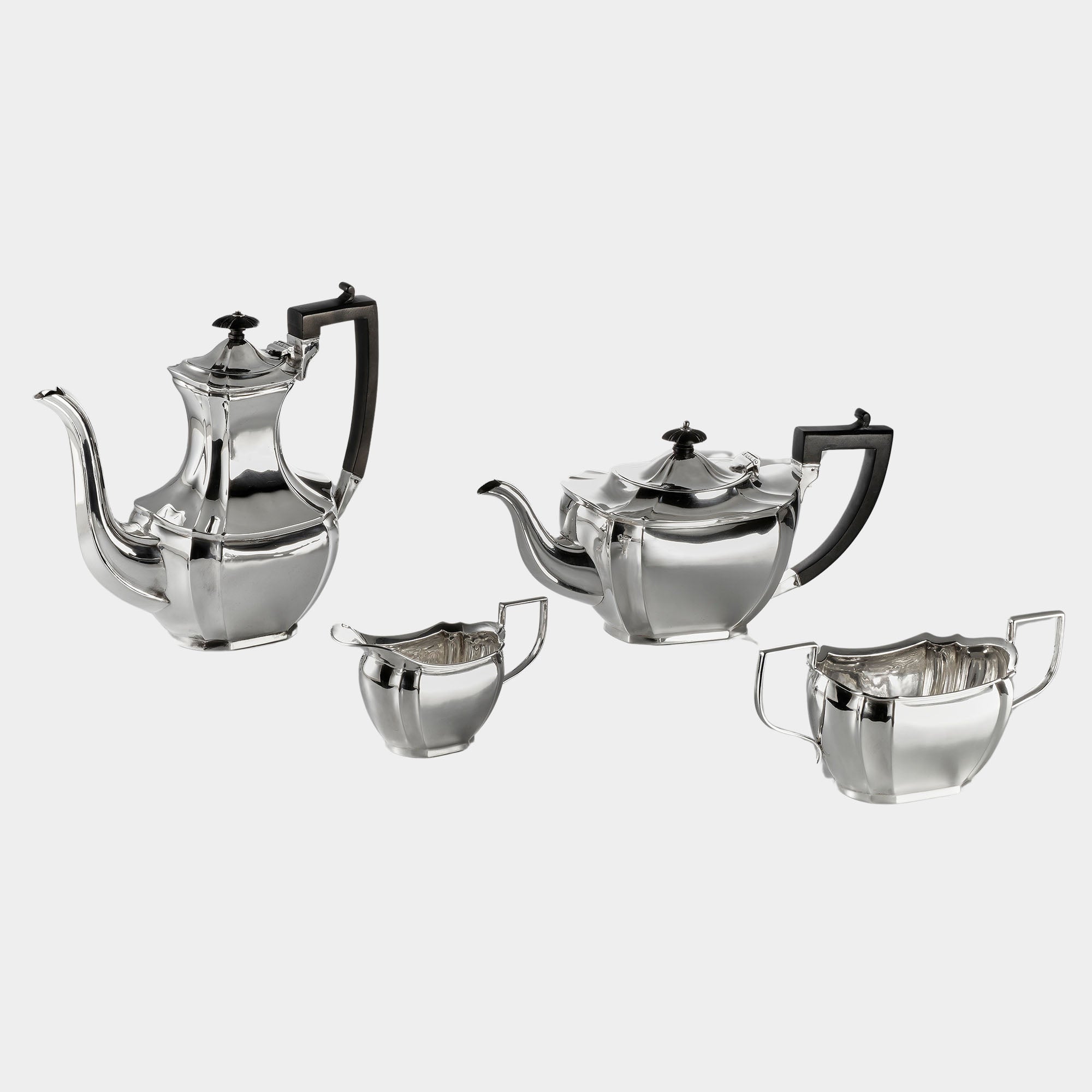 Exquisites 3-tlg. Silber Teeservice - Eleganz aus England - Bild 12