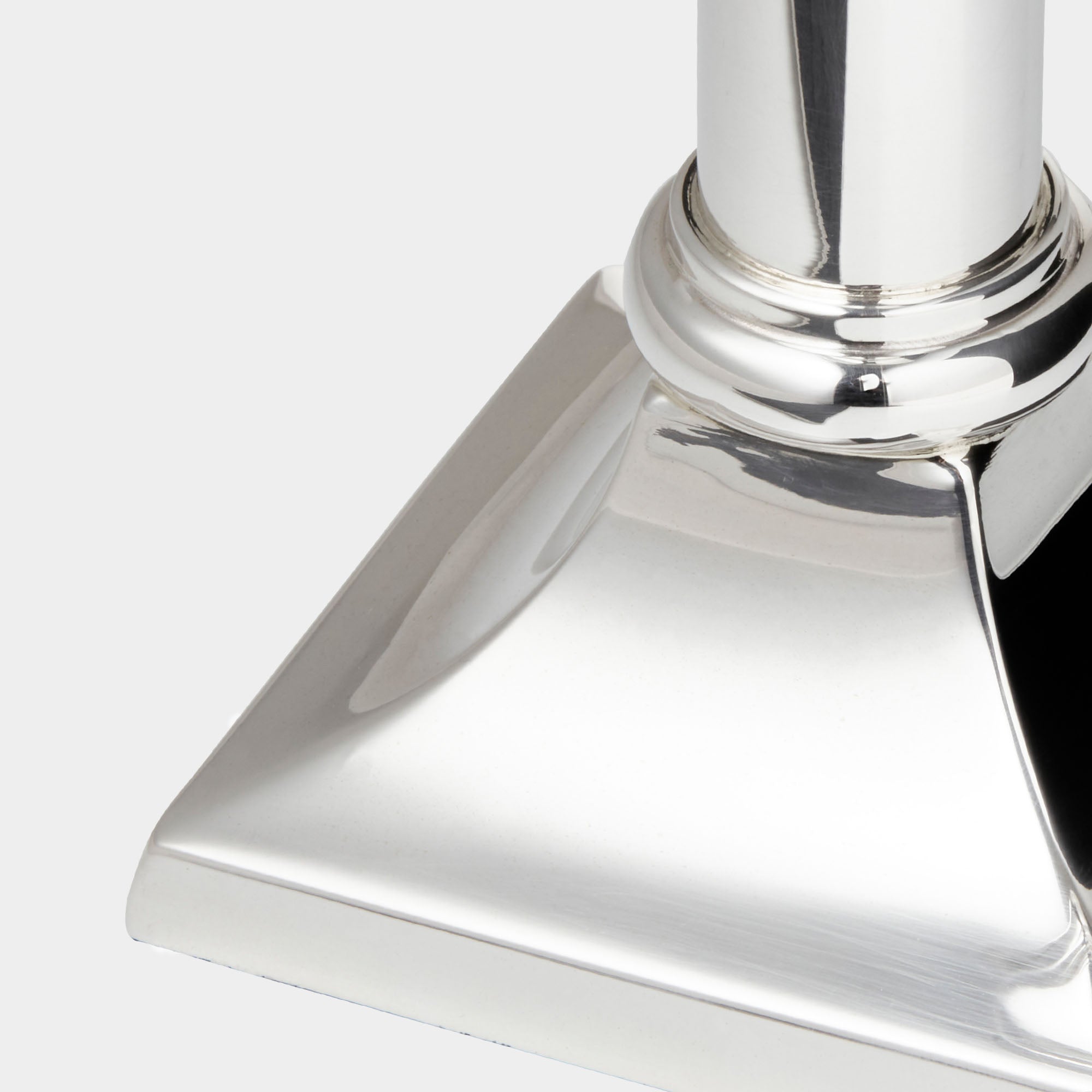 Klassischer Silberleuchter im Bauhausstil - 17 cm Höhe - Bild 3