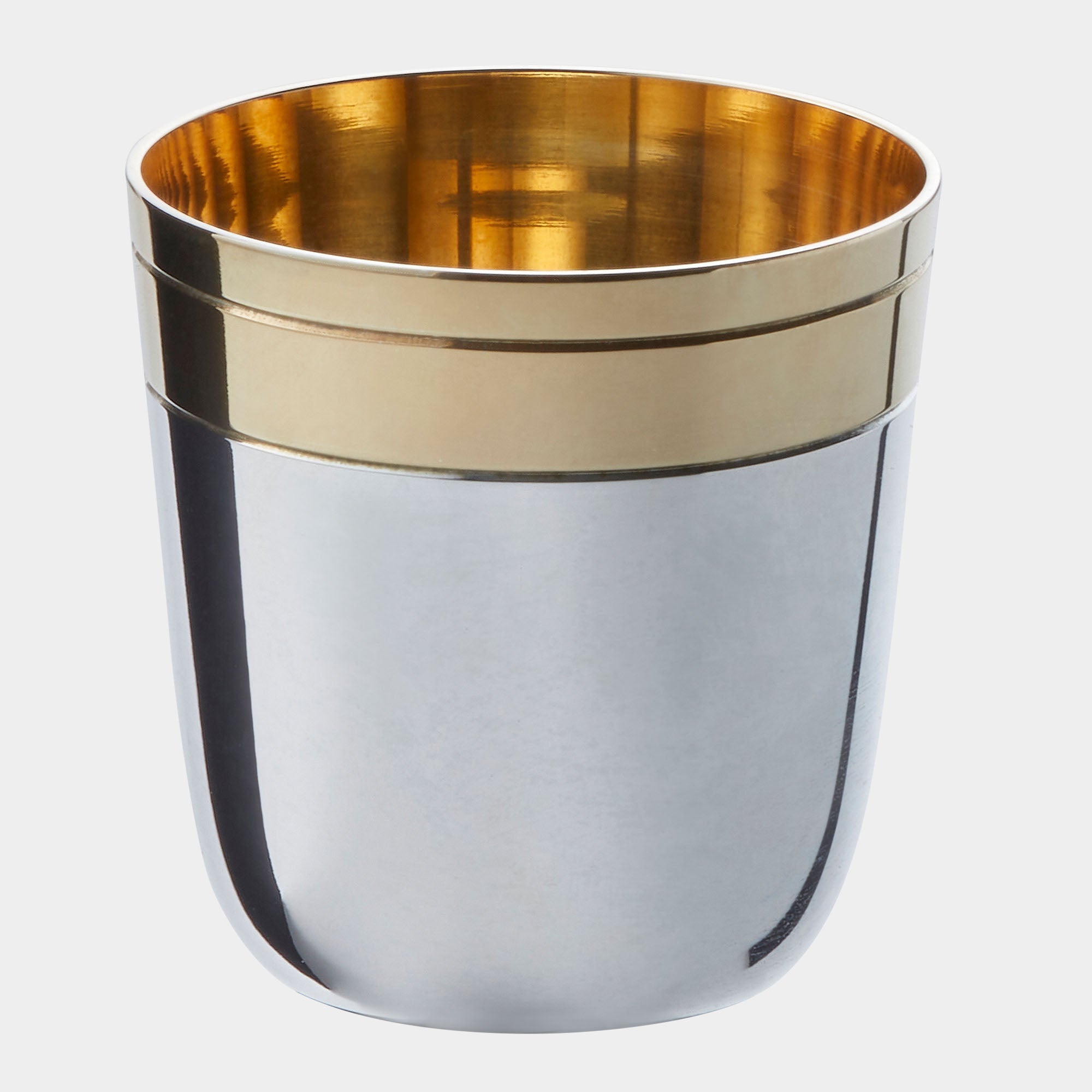 925er Echtsilber-Schnapsbecher mit Innenvergoldung - Bild 1