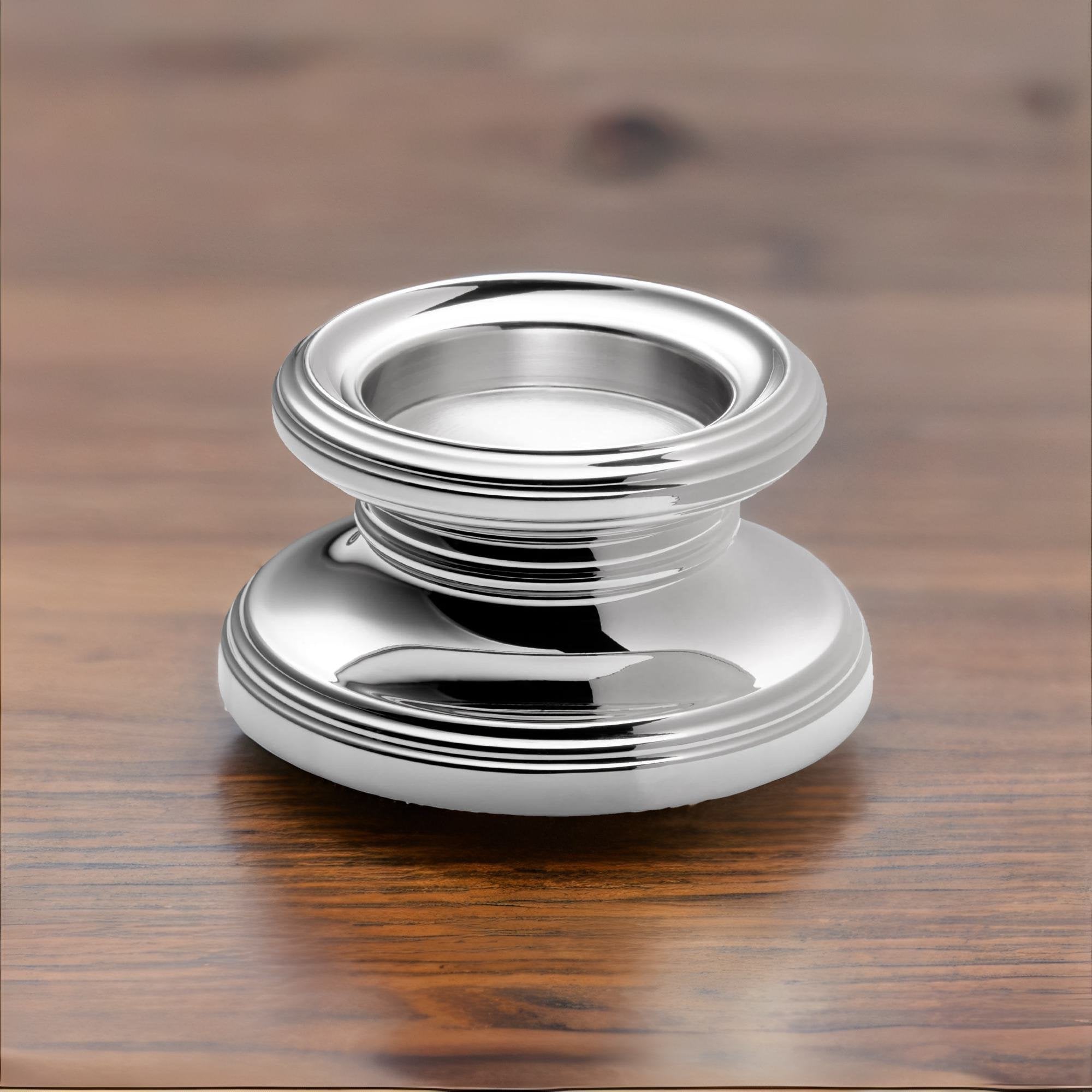 Eleganter Stumpenleuchter aus 925er Echtsilber - Englische Handwerkskunst - Bild 4