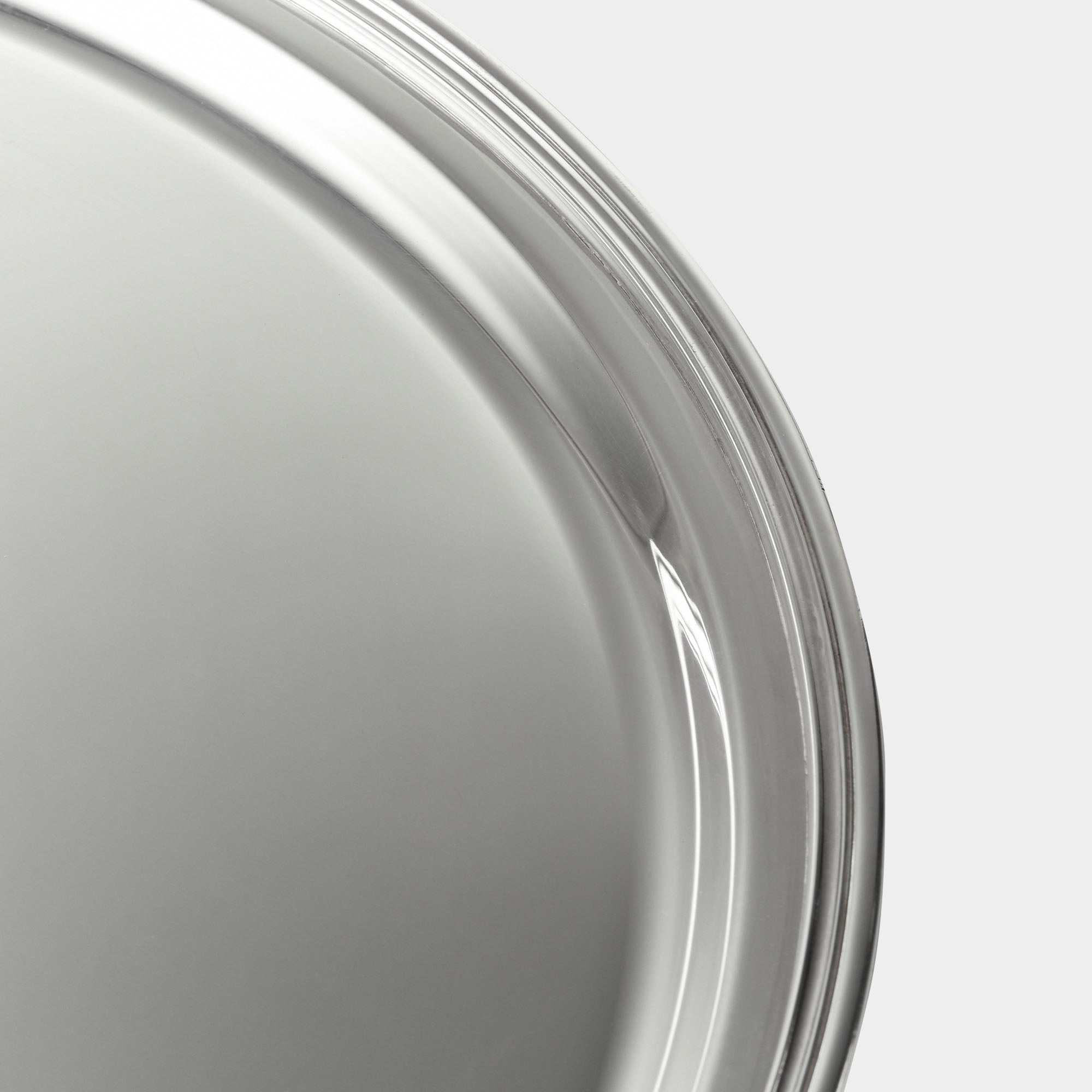 Großes rundes Serviertablett aus 925er Echtsilber - Bild 2