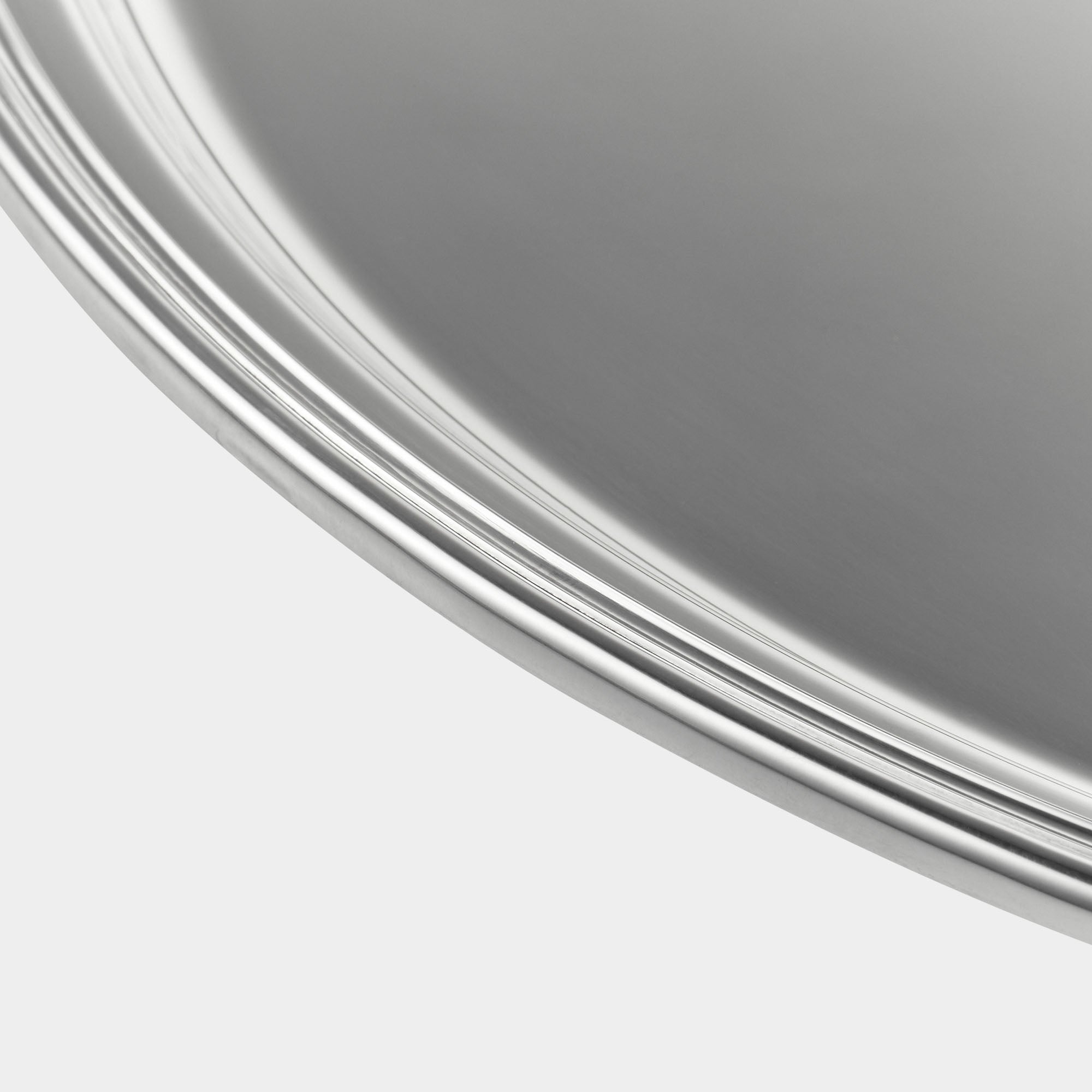 Großes rundes Serviertablett aus 925er Echtsilber - Bild 3