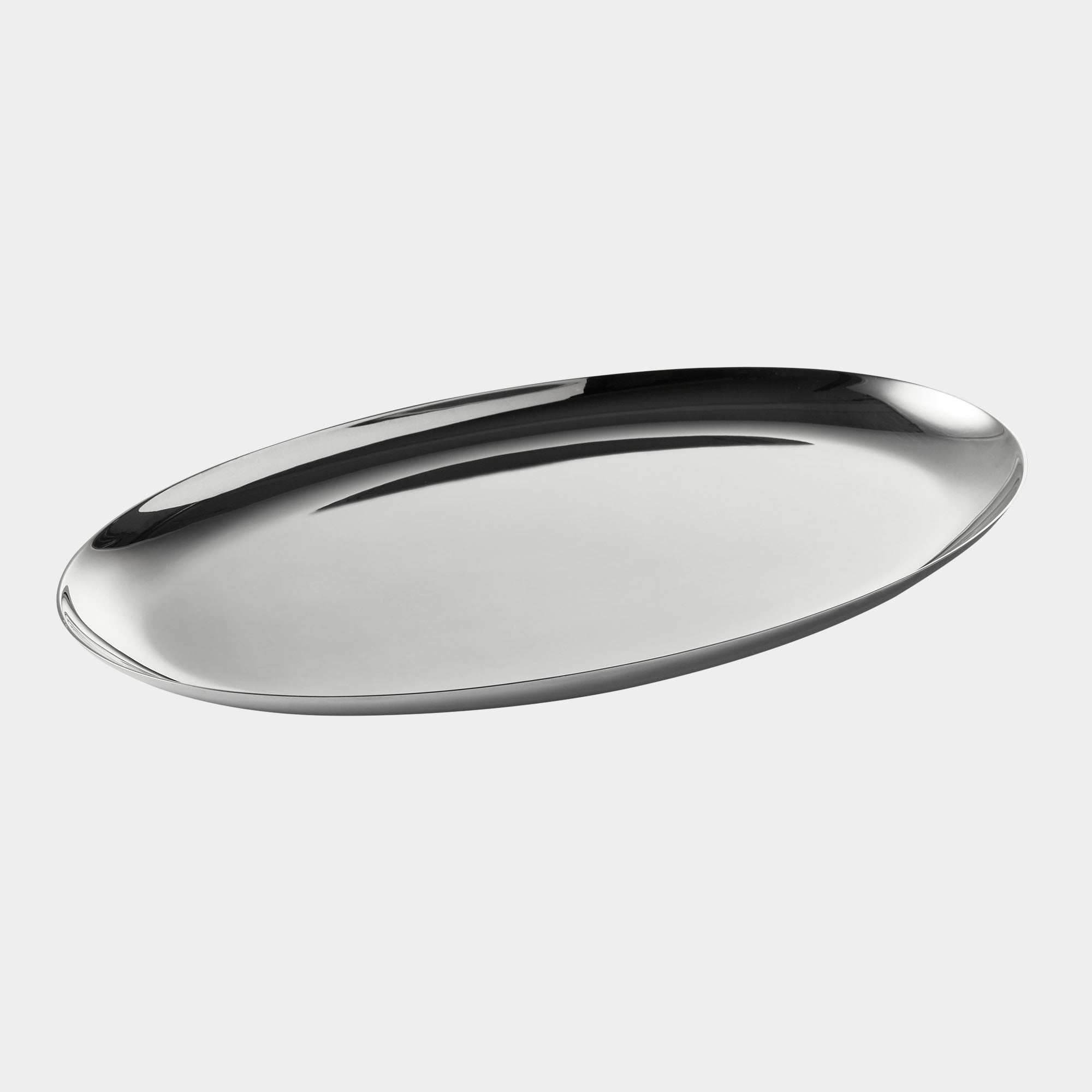 Ovales 925er Echtsilber-Tablett - Bild 1