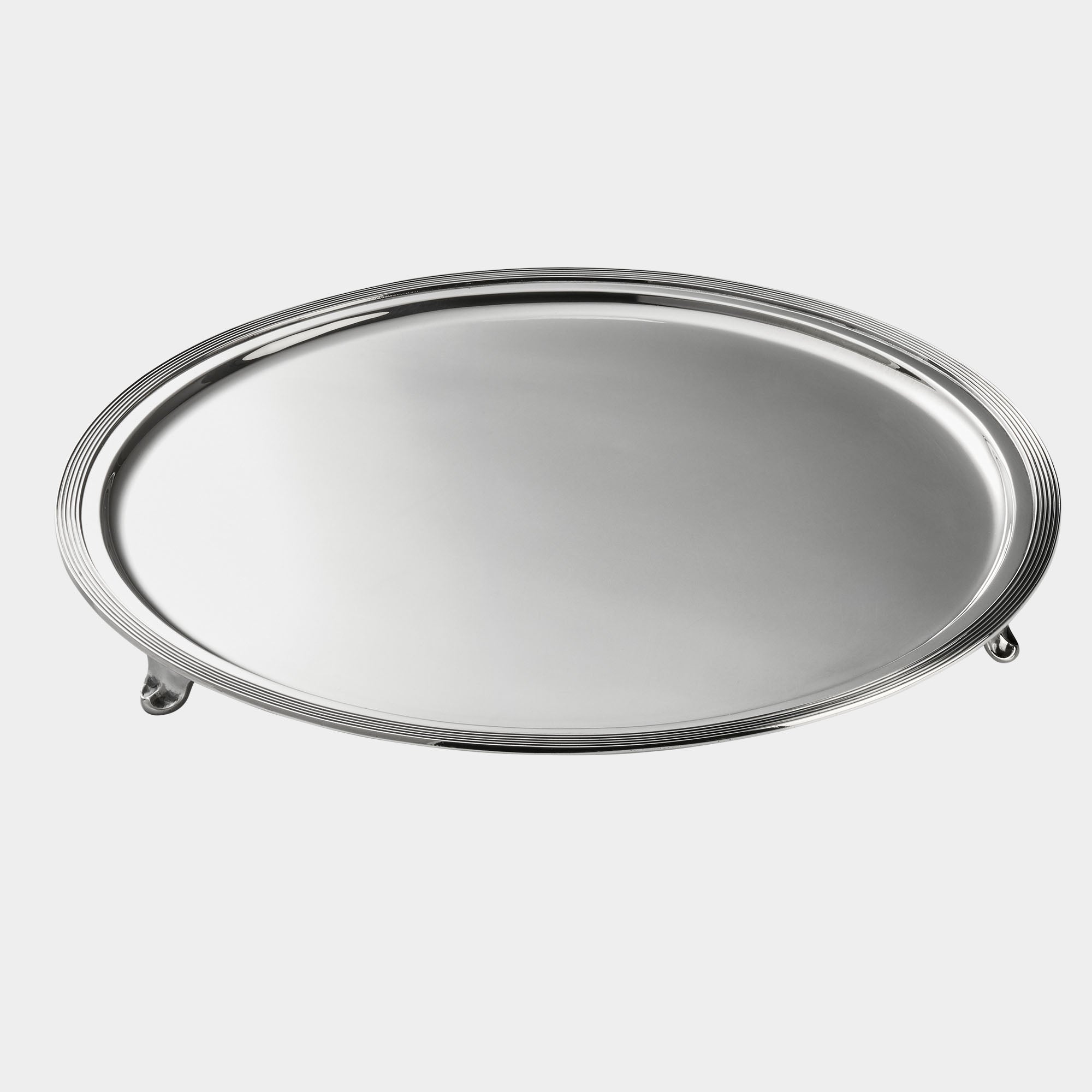 925er Silber-Salver auf Füßchen