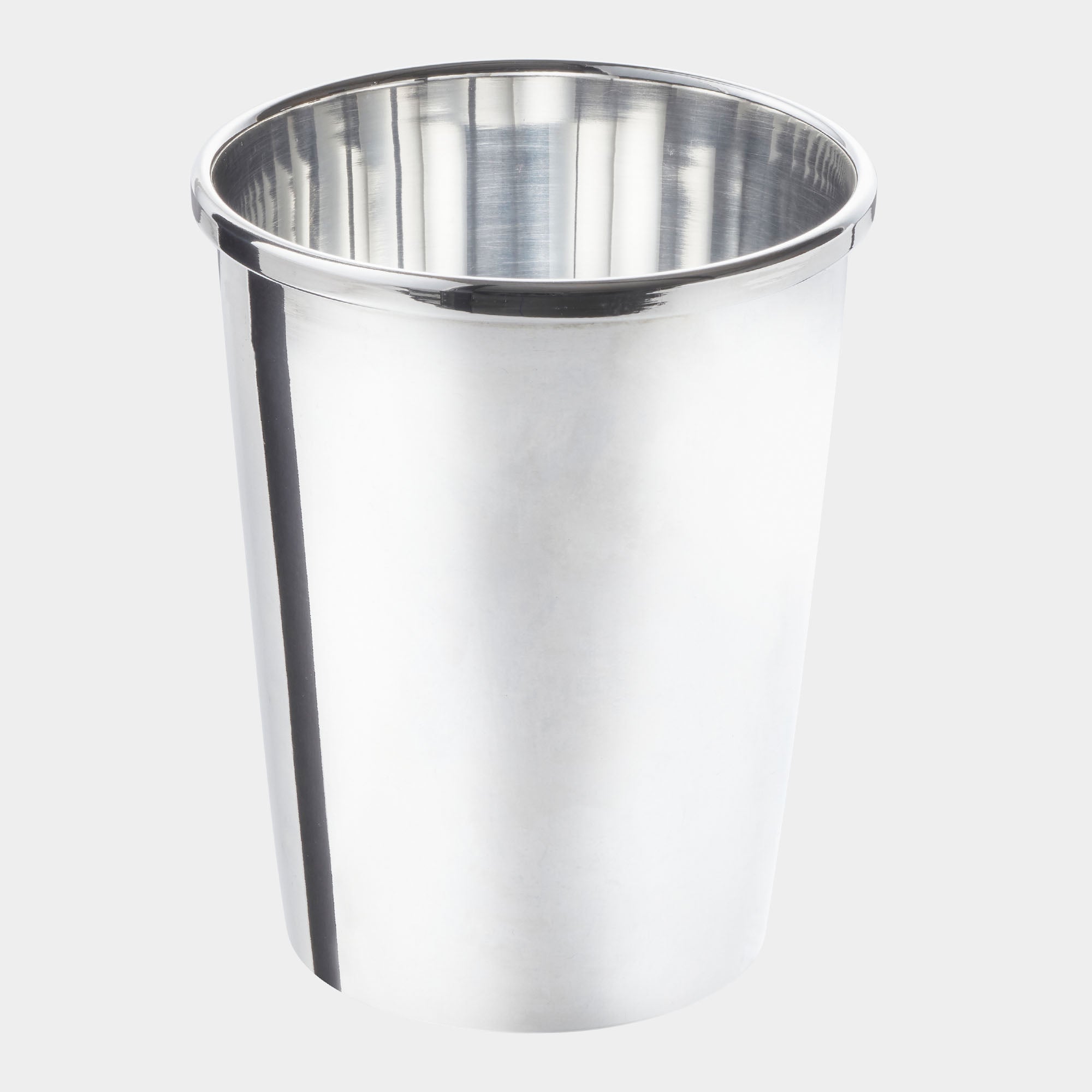 925er Echtsilber Becher mit Blockrand aus Italien - Höhe 8cm - Bild 1
