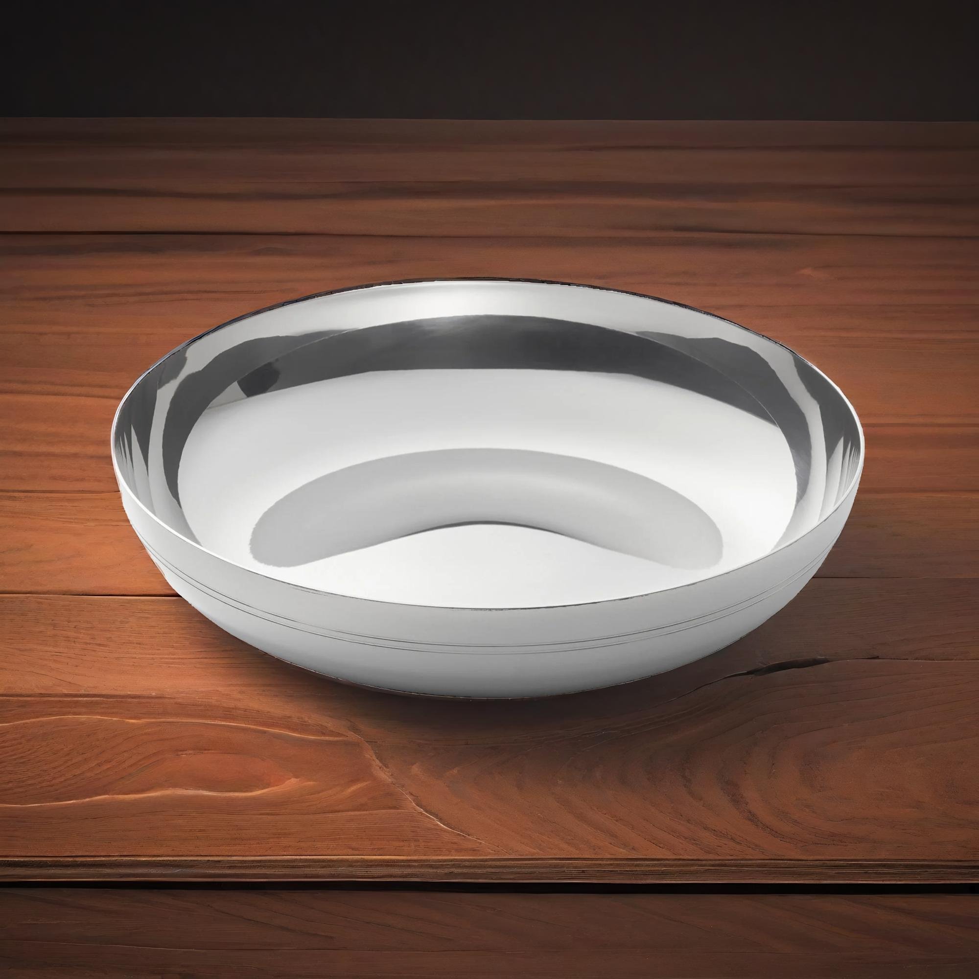 925er Echtsilber-Schale mit Doppelrille - Bild 4