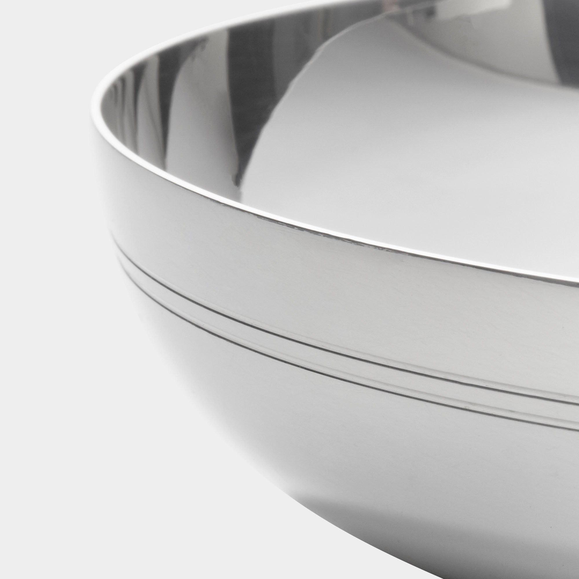 925er Echtsilber-Schale mit Doppelrille - Bild 3