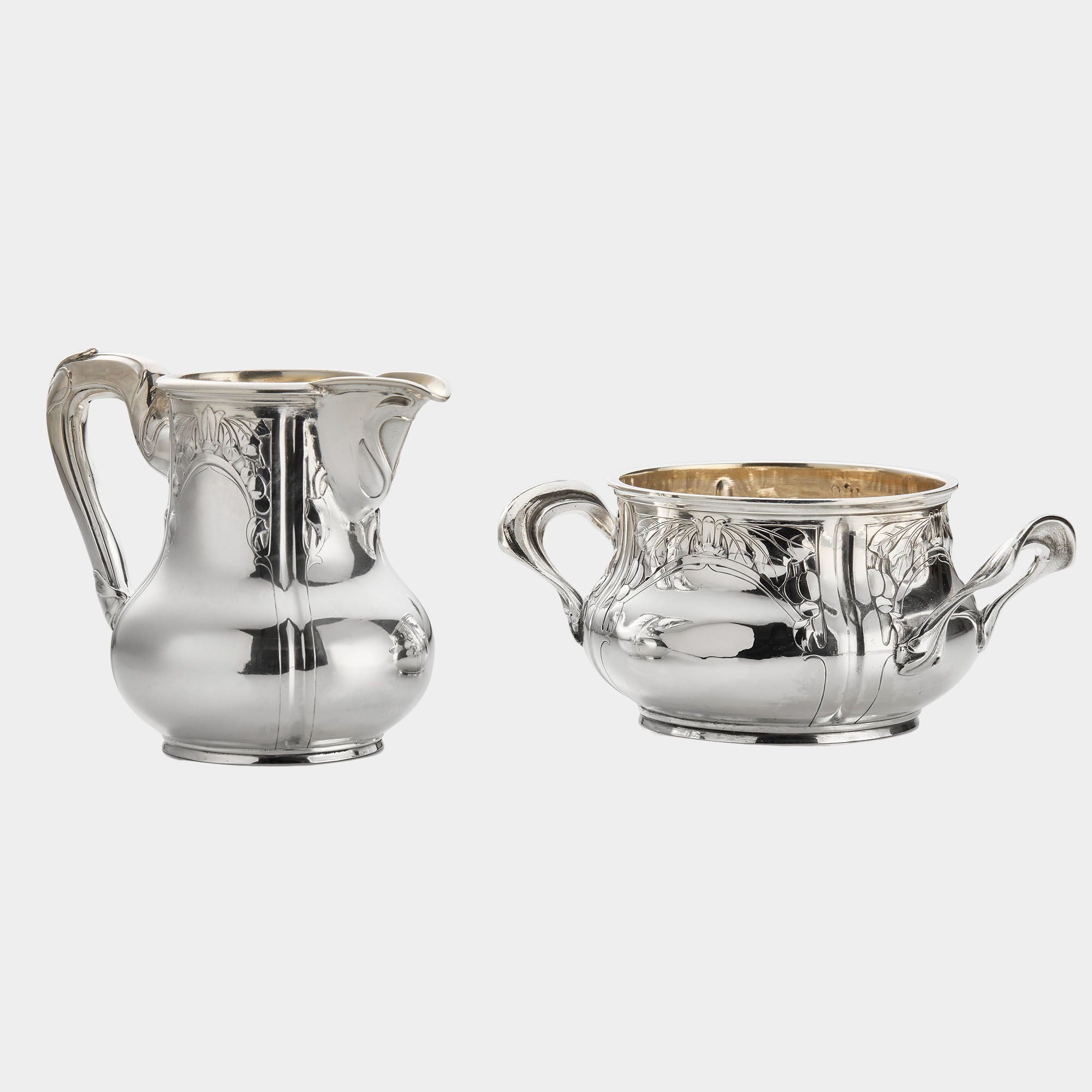 2-tlg. Sahneservice aus 800er Silber - Bild 1