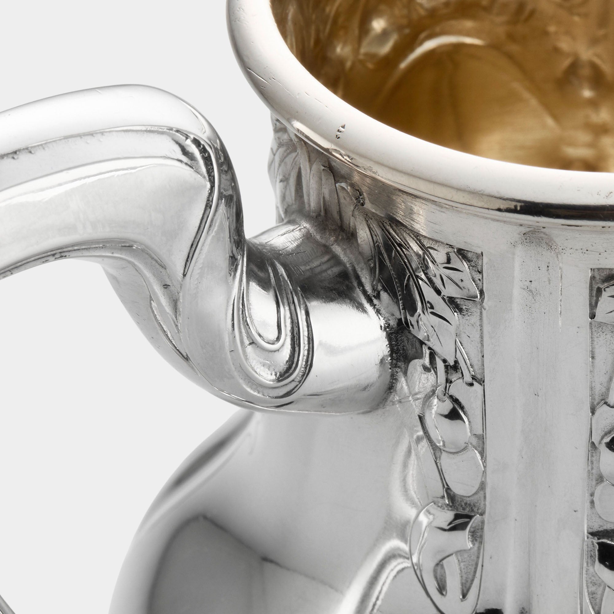 2-tlg. Sahneservice aus 800er Silber - Bild 4