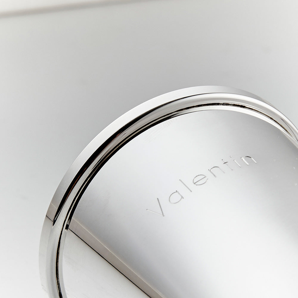 Gravur "Valentin" auf Silber Becher