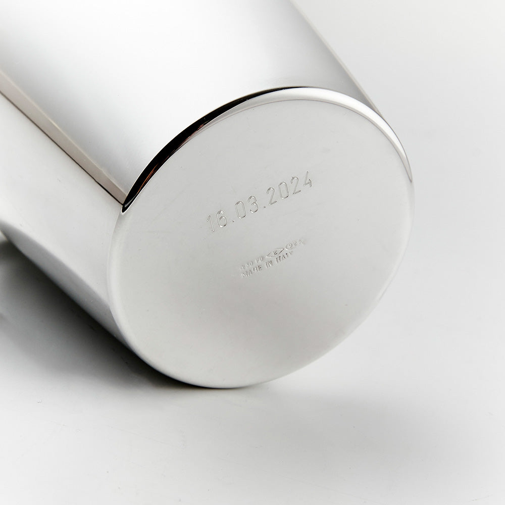 Silberbecher Taufbecher mit Datum Gravur am Boden