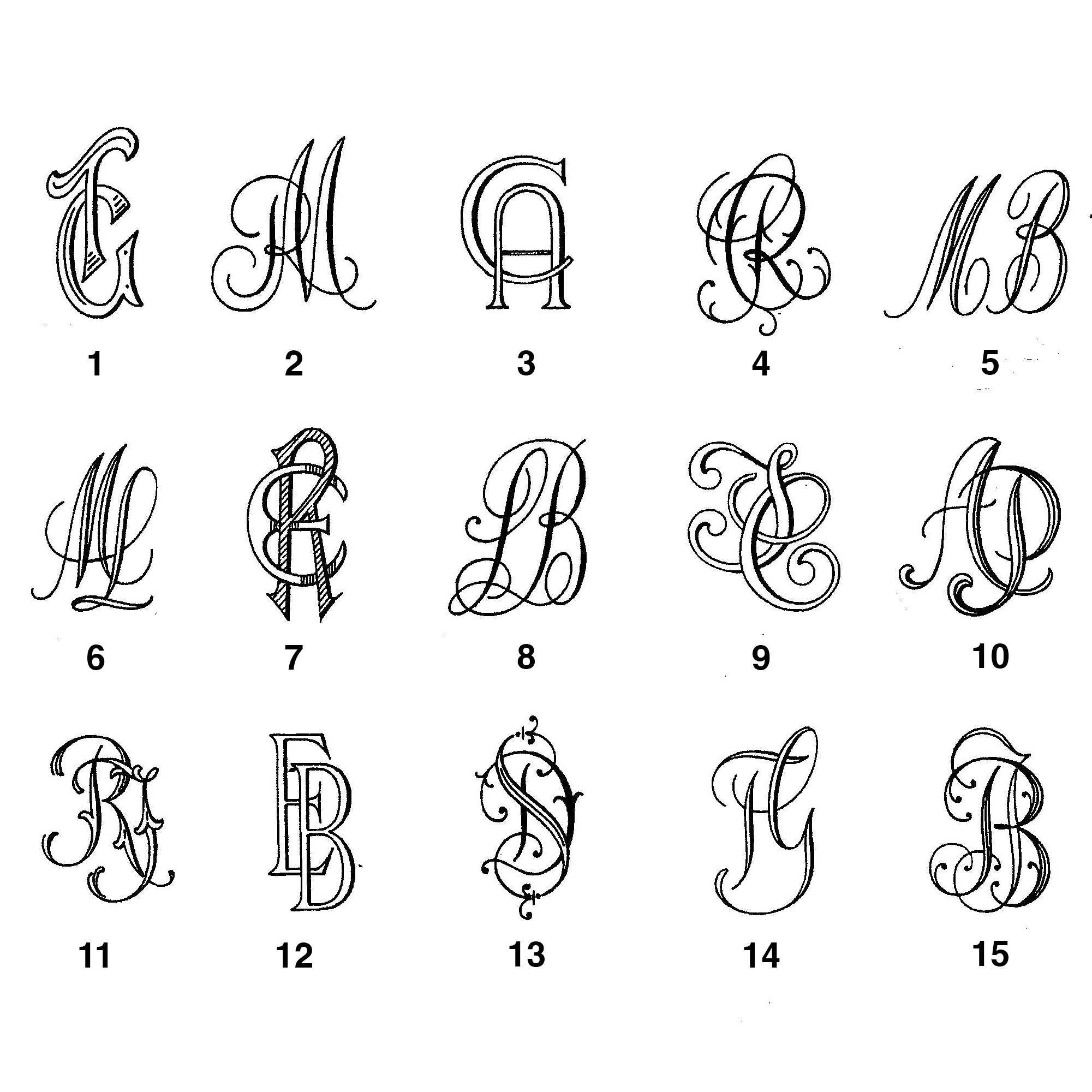 Silber Gravur Buchstaben Vorlage