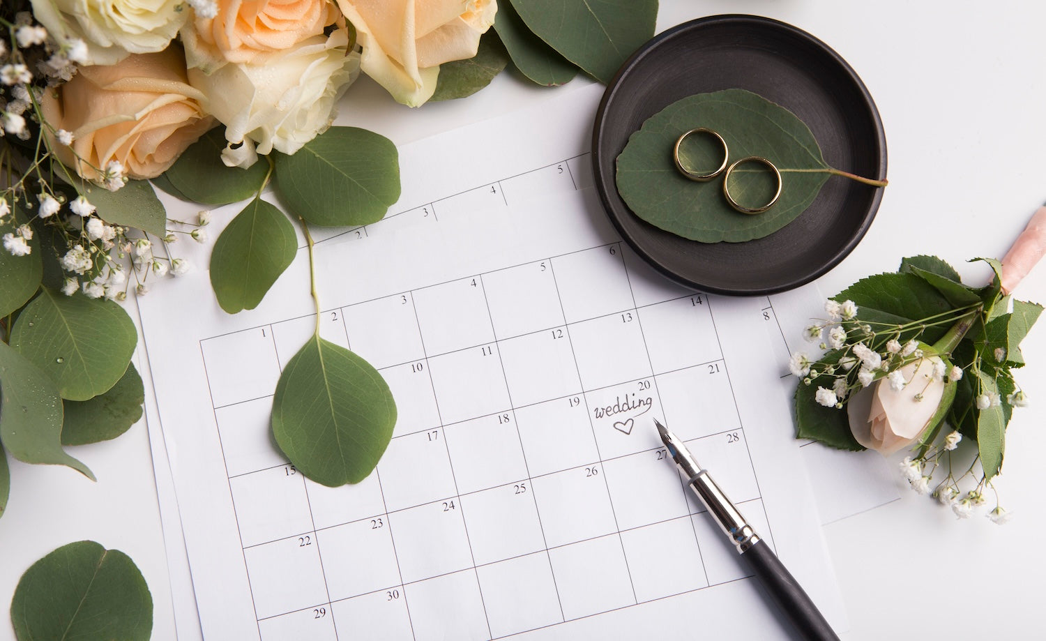 Zeitplanung und Vorbereitung einer Hochzeit