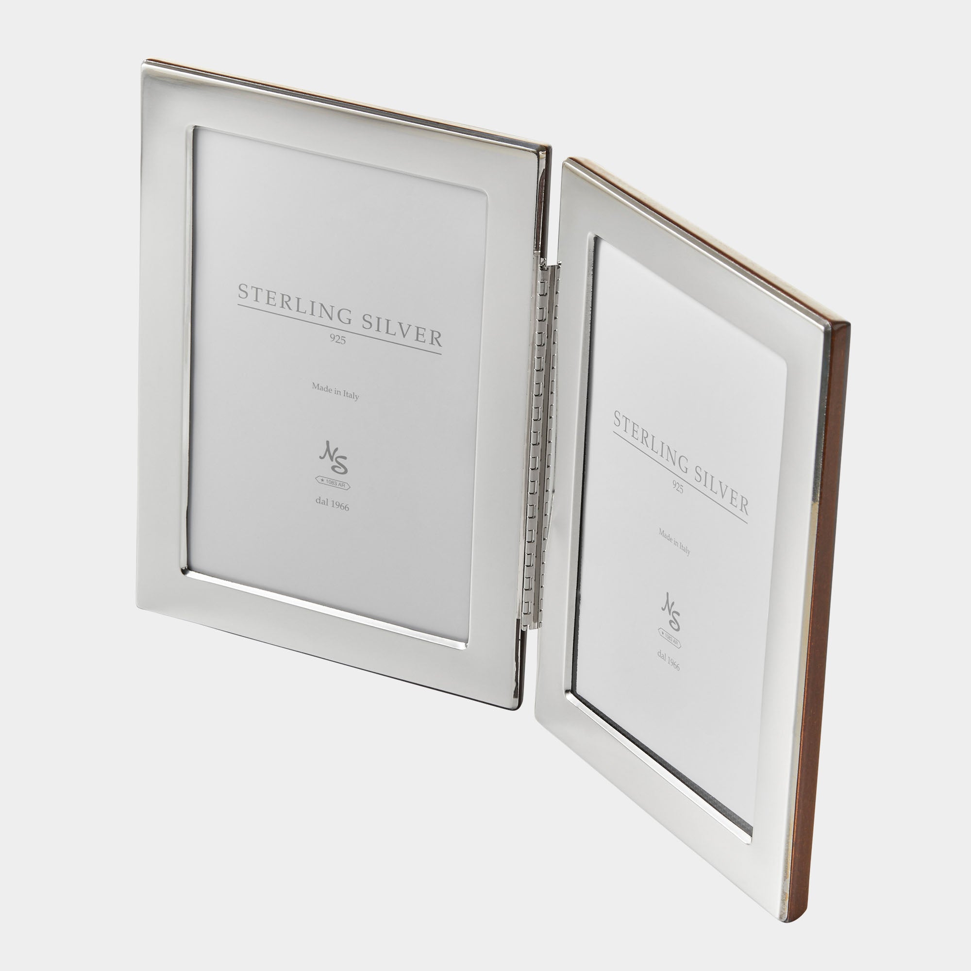 Doppelklapp-Bilderrahmen aus 925er Echtsilber - verschiedene Größen - Bild 1