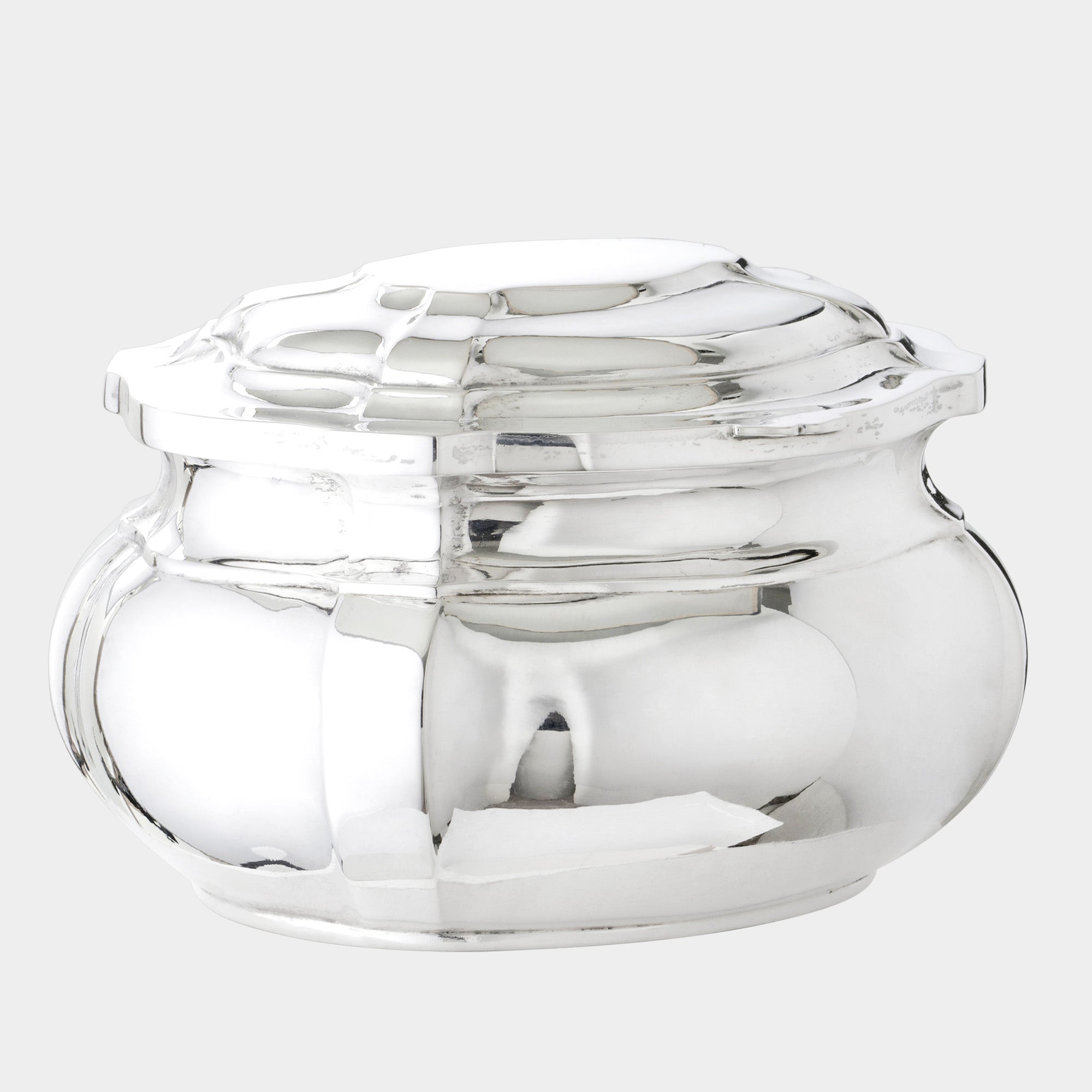 Innenvergoldete Dose aus 800er Silber - Bild 1