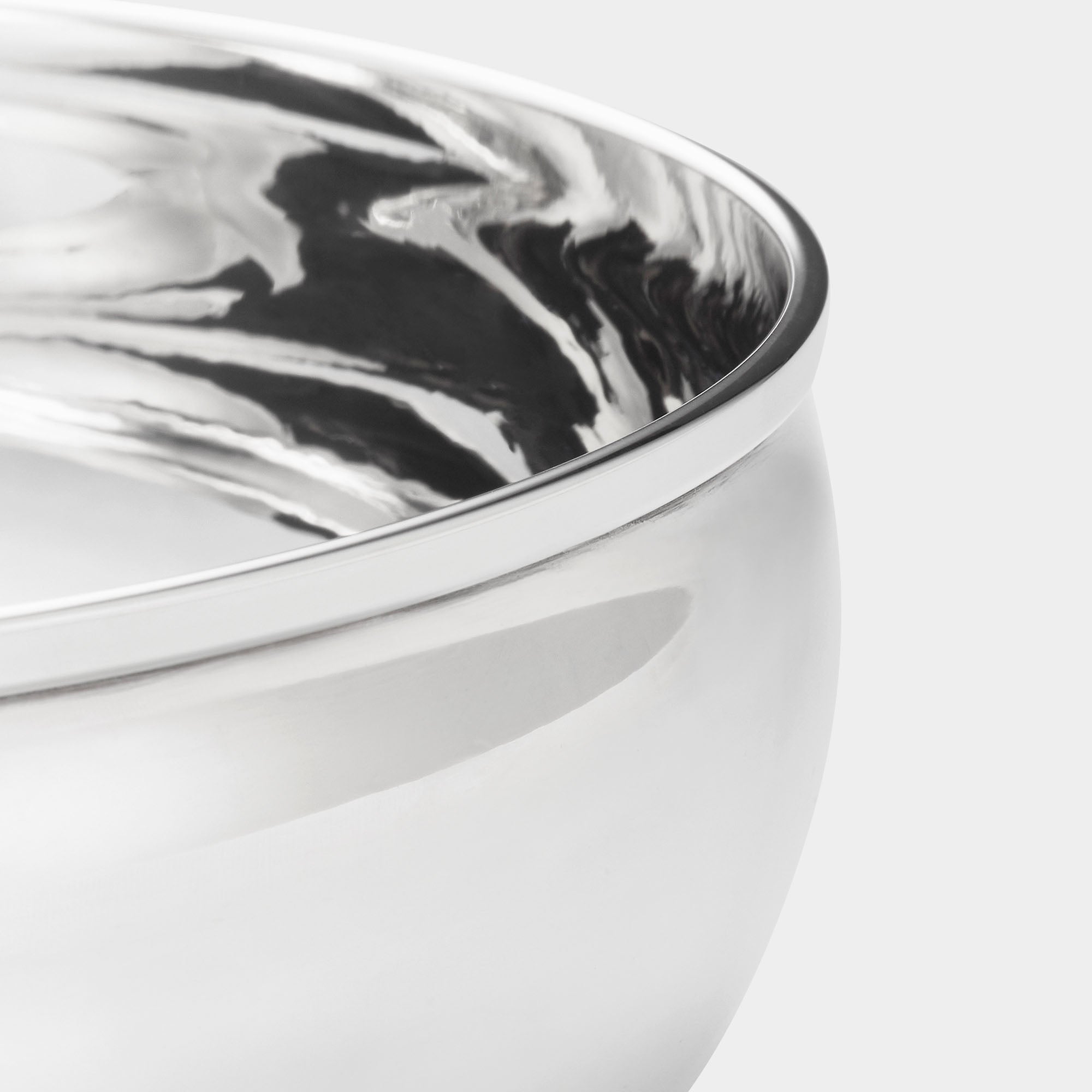 Italienische Silberschale rund: 800er Echtsilber, 285g - Bild 2