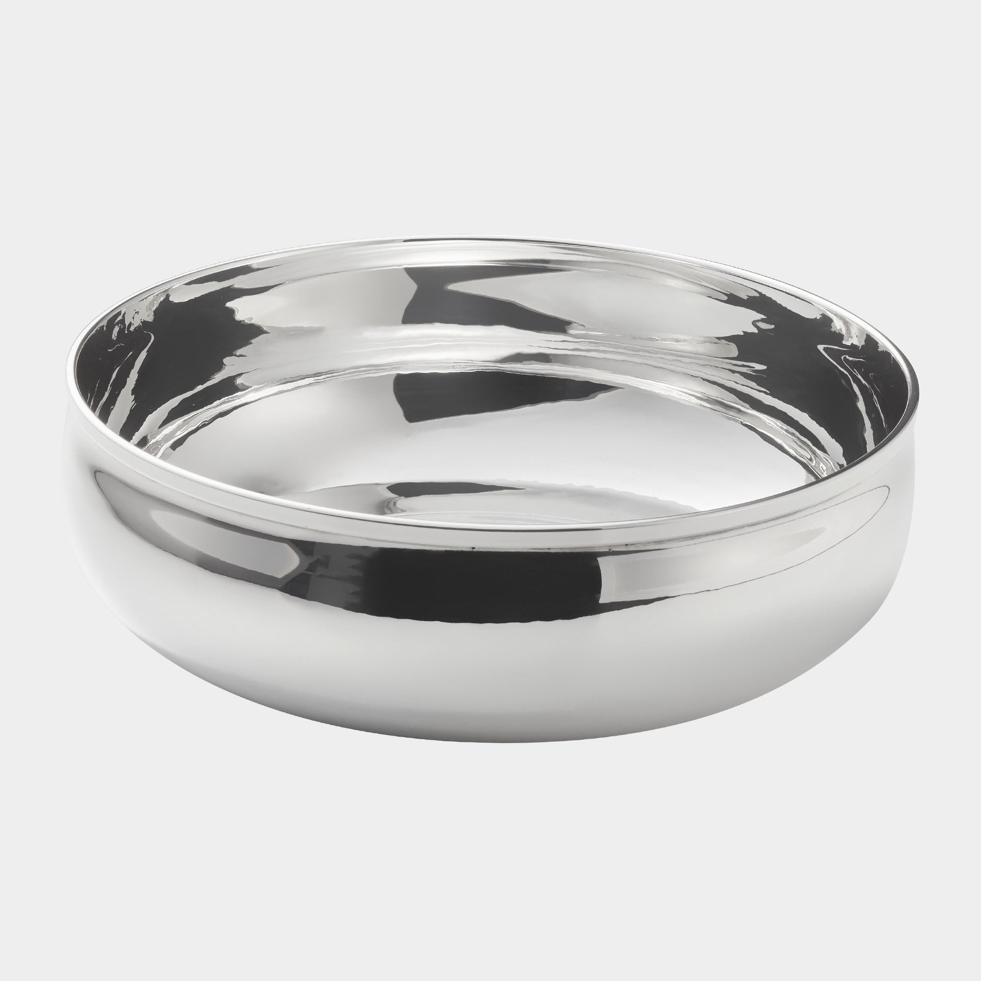 Italienische Silberschale rund: 800er Echtsilber, 285g - Bild 1