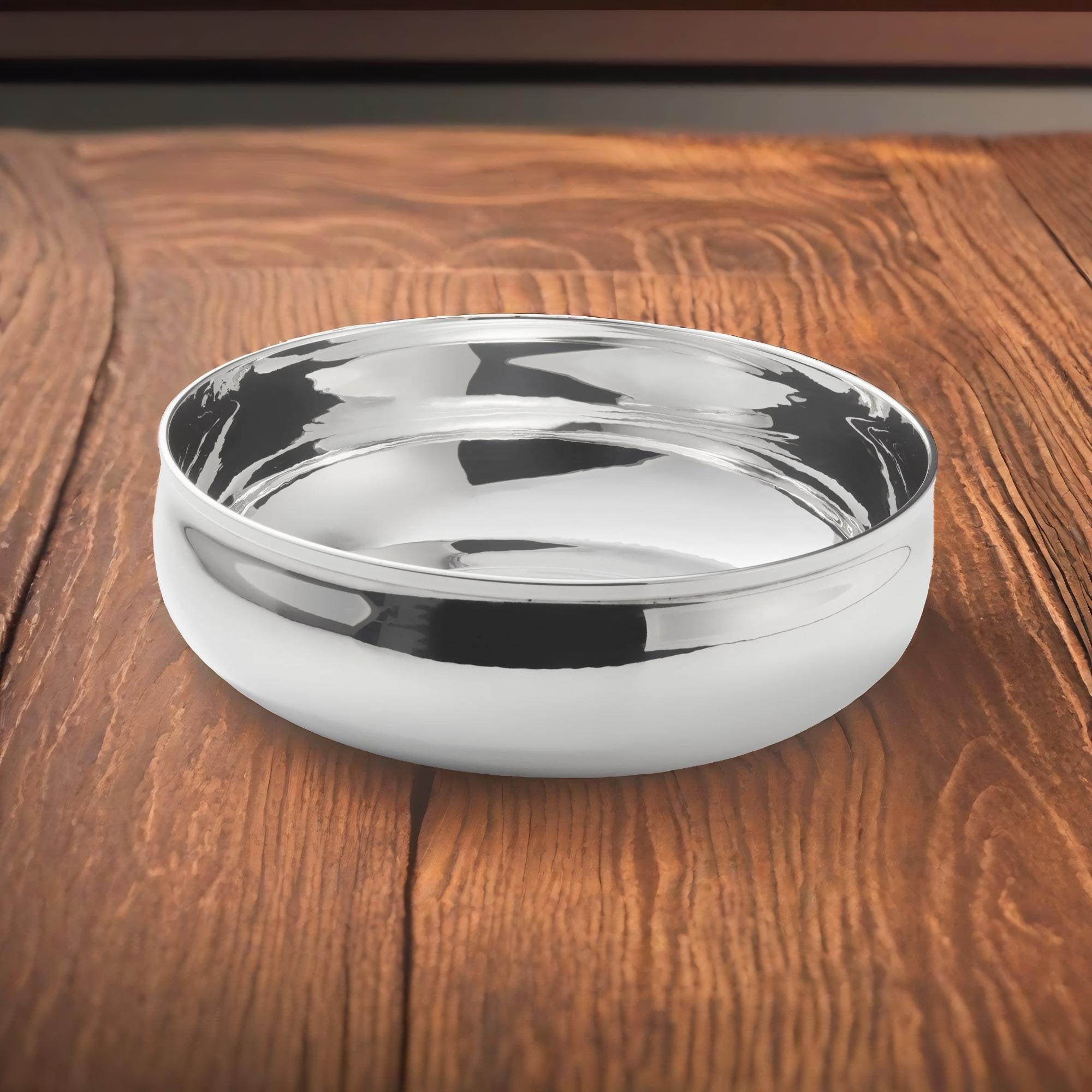 Italienische Silberschale rund: 800er Echtsilber, 285g - Bild 4