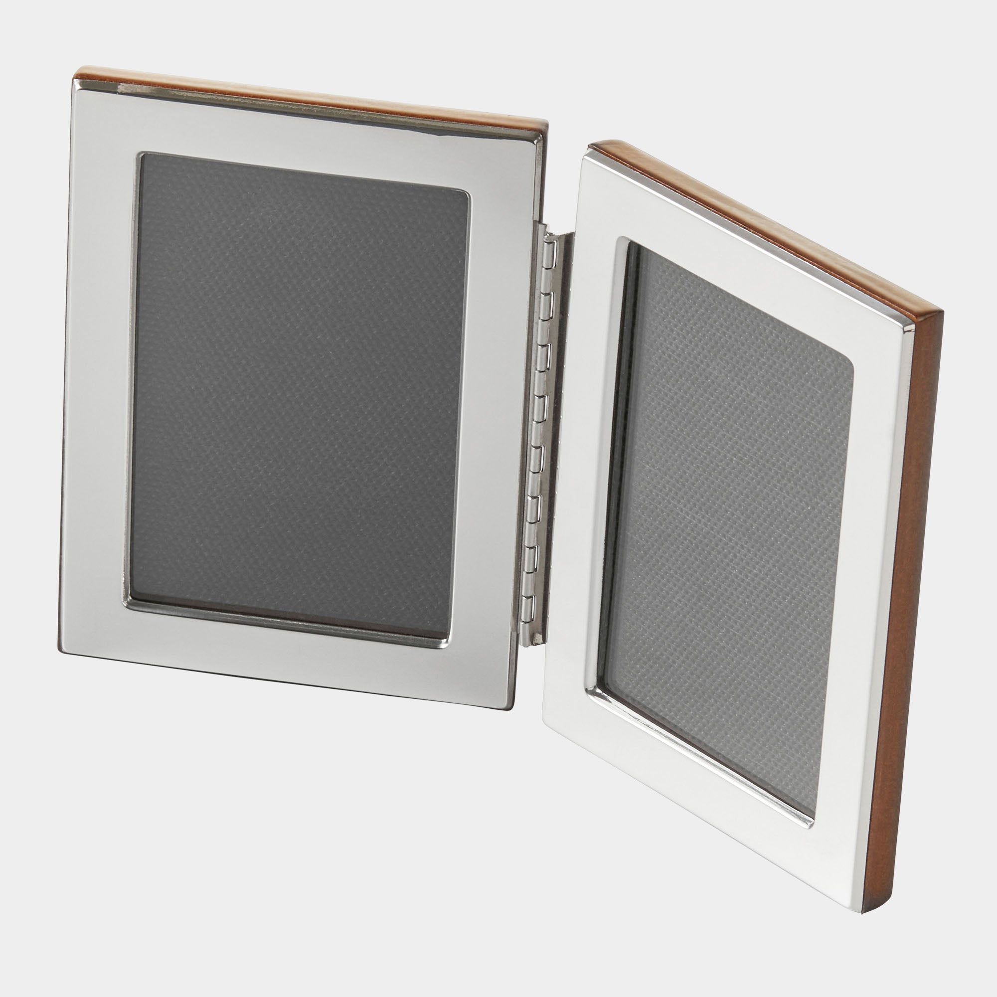 Doppelklapp-Bilderrahmen aus 925er Echtsilber - verschiedene Größen - Bild 7