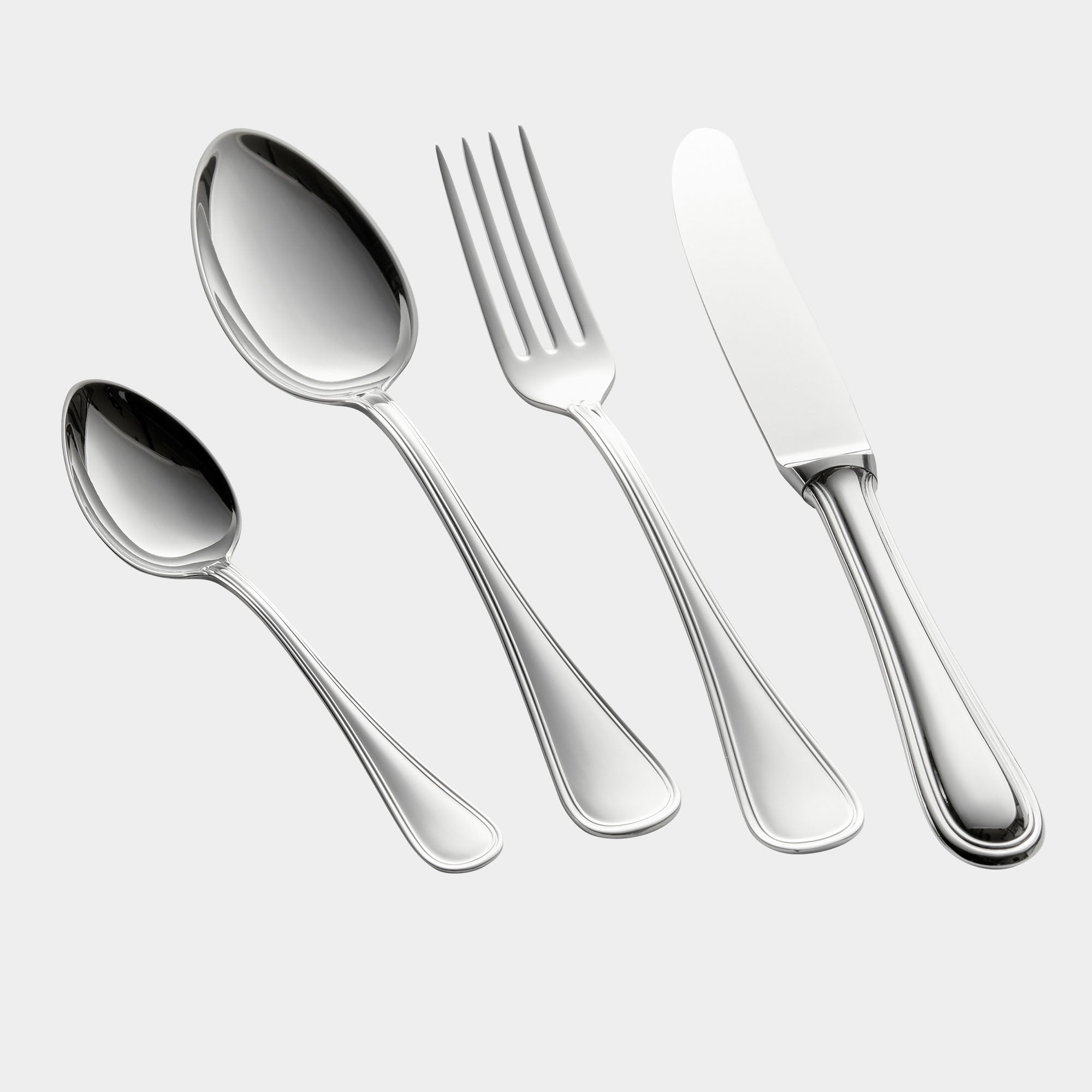 24-tlg. 800er Echtsilber-Besteckgarnitur Modell Neufaden von Koch Bergfeld - Bild 1