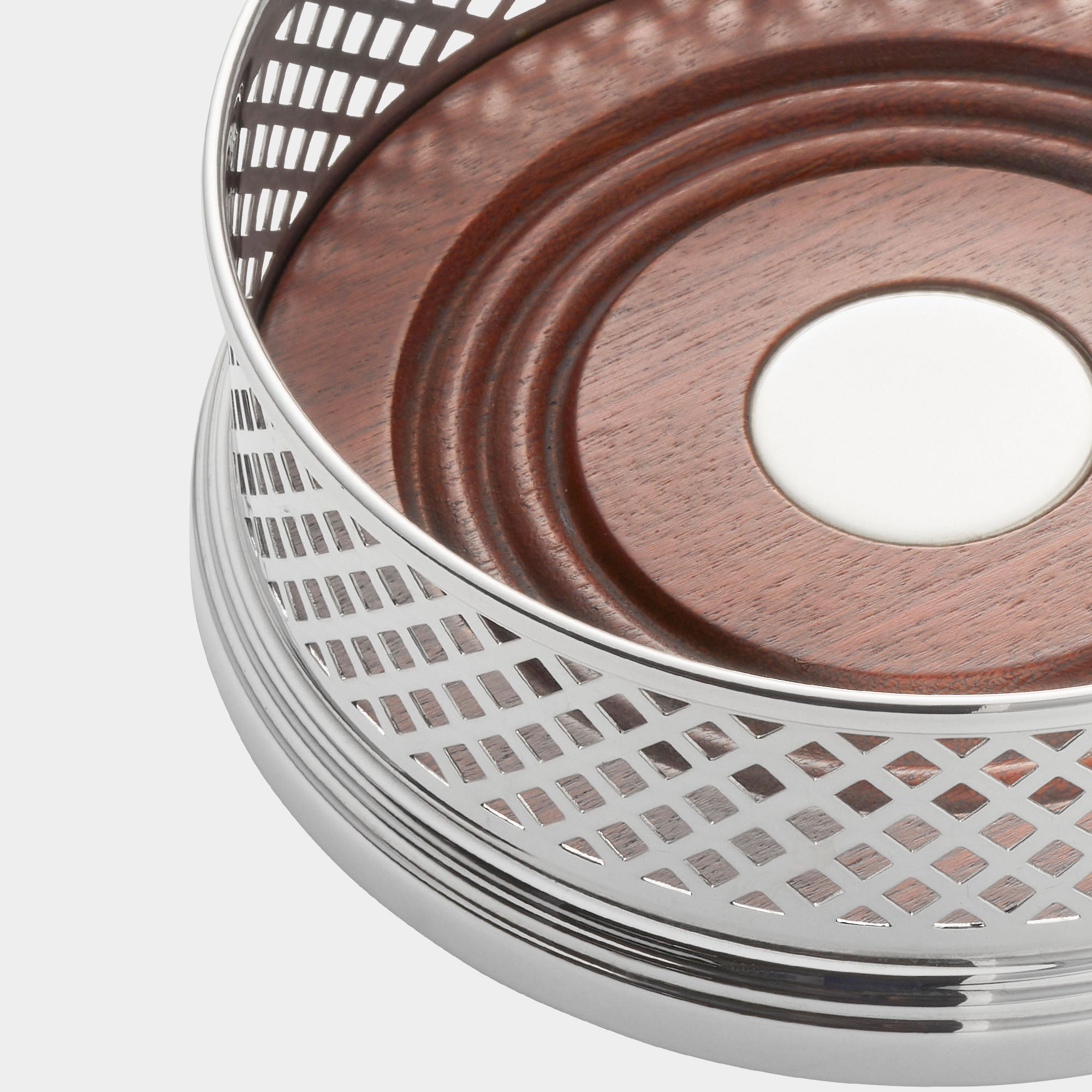 Englischer Echtsilber-Flaschenständer mit durchbrochenem Design - Bild 2