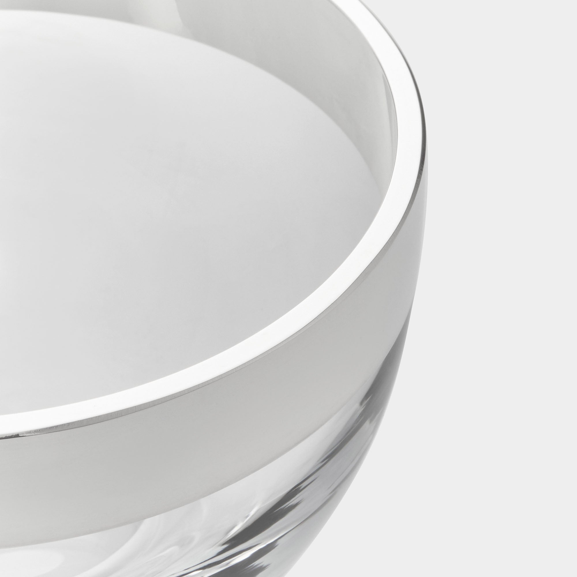 Glasschale mit Feinsilberrand - Höhe 8 cm - Bild 2