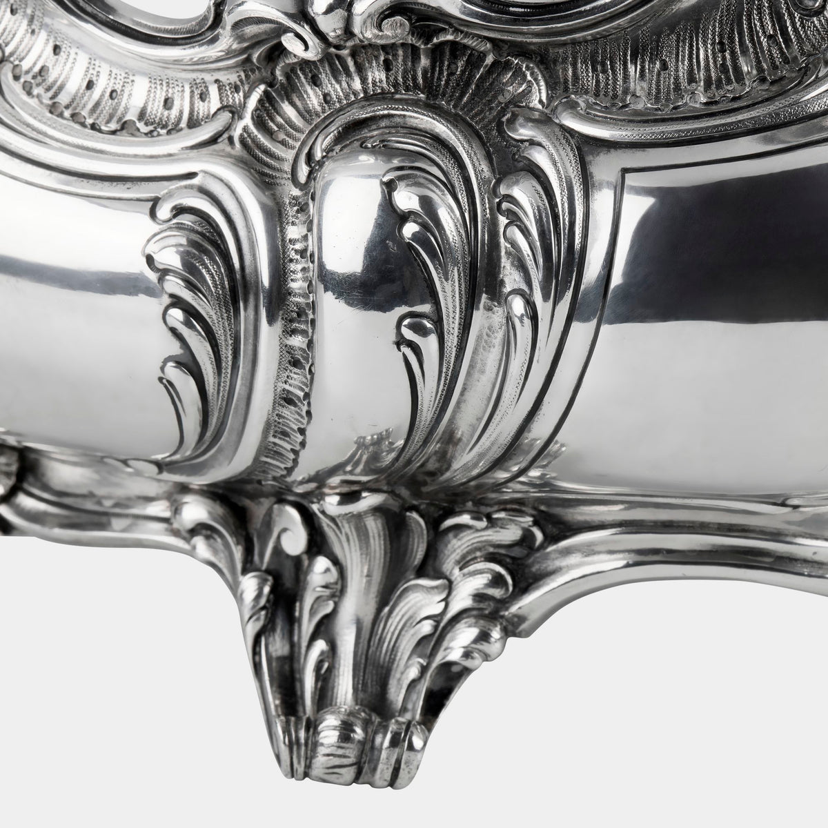 Große 800er Silber-Jardiniere im Rokokodesign - Bild 6