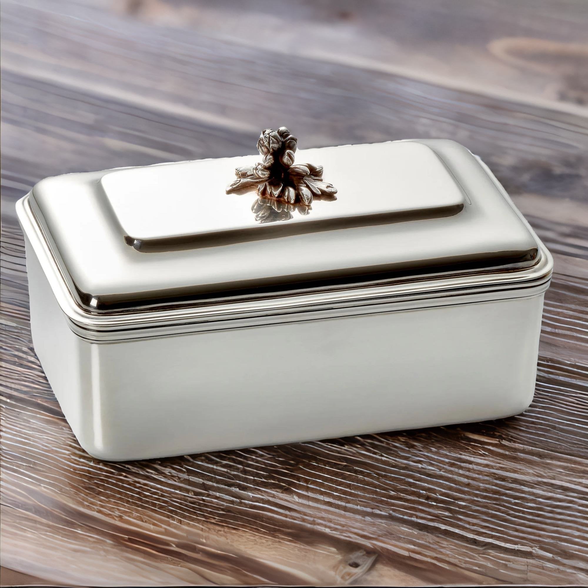 Exquisite 950er Silberdose, handgefertigt von Puiforcat - Bild 4