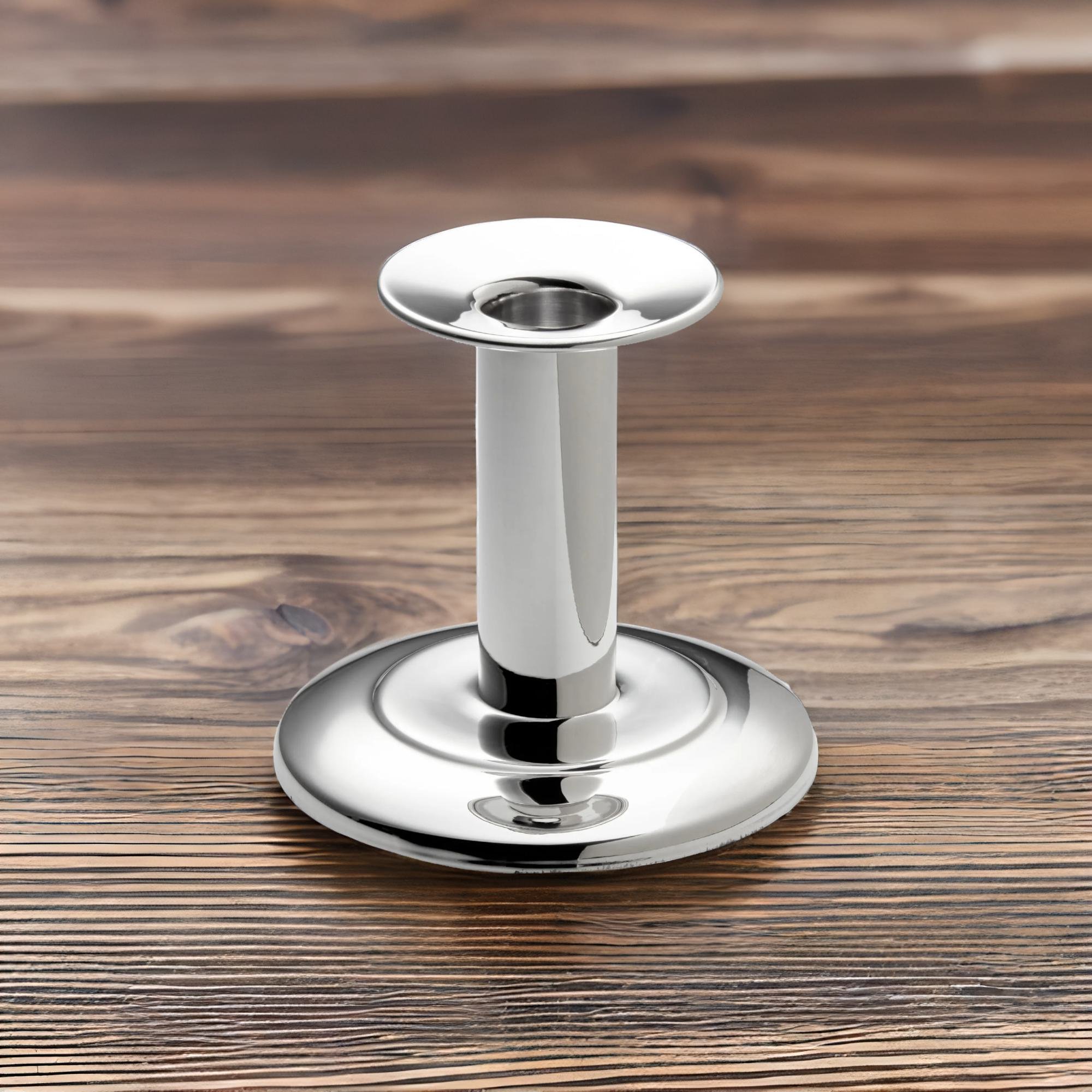 925er Echtsilber Leuchter mit rundem Fuß – Handarbeit aus Deutschland - Bild 4