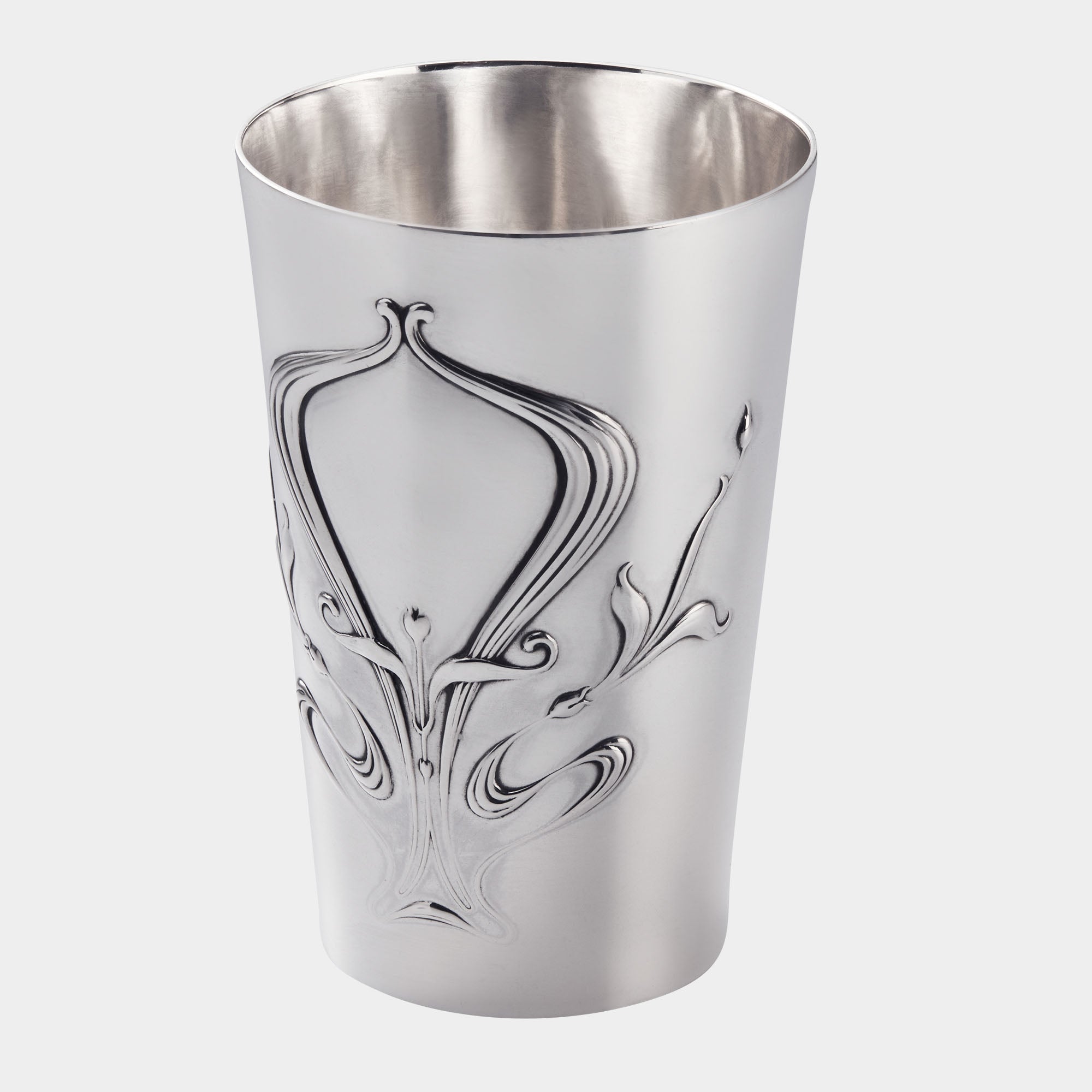 Jugendstil-Silberbecher aus 800er Silber - Bild 1
