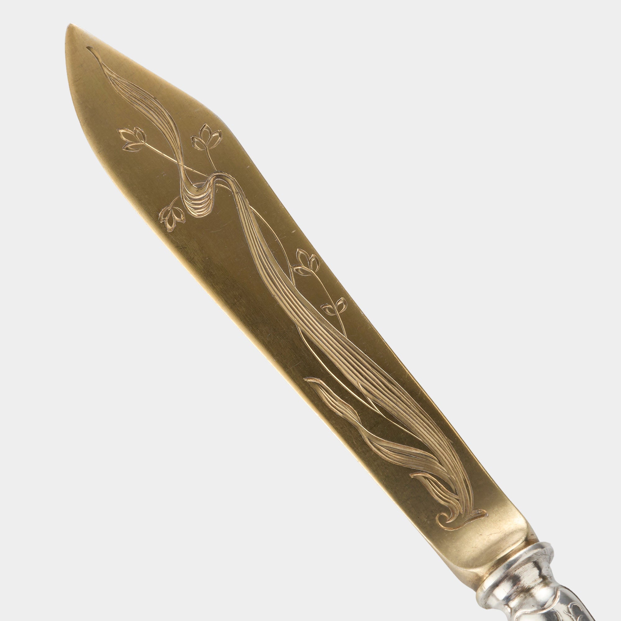 Vergoldetes Silber-Obstmesser 800er – Koch & Bergfeld - Bild 4