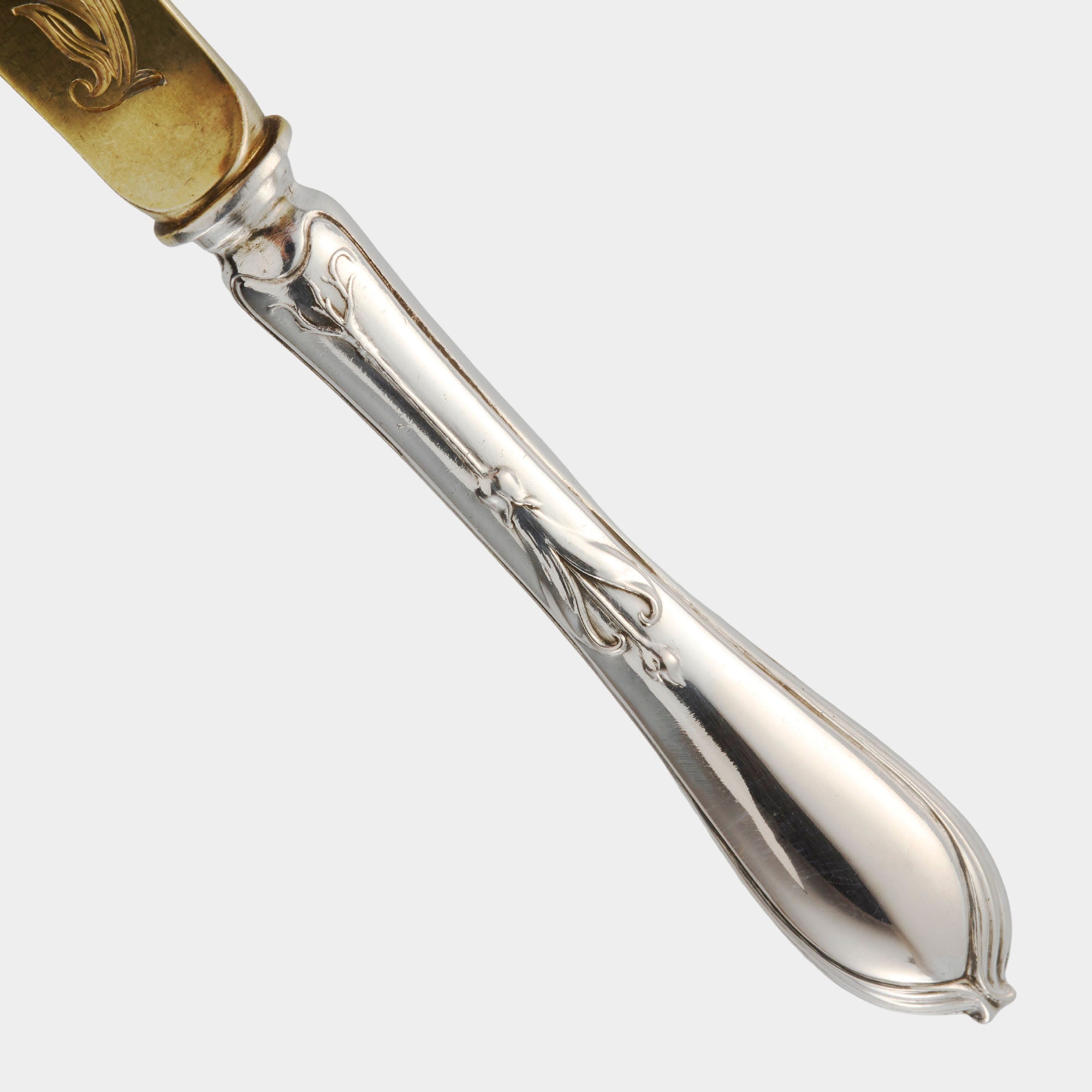 Vergoldetes Silber-Obstmesser 800er – Koch & Bergfeld - Bild 5