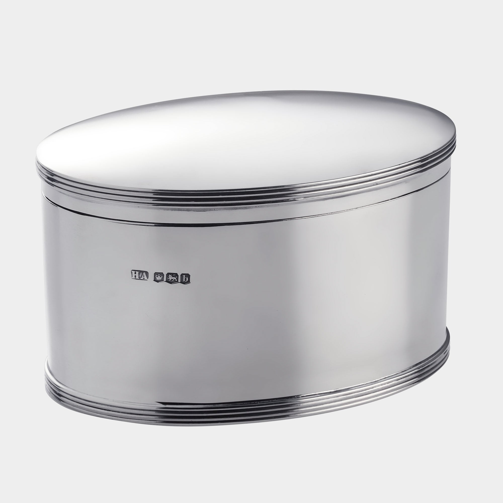 Englische 925er ovale Silberdose - Bild 1
