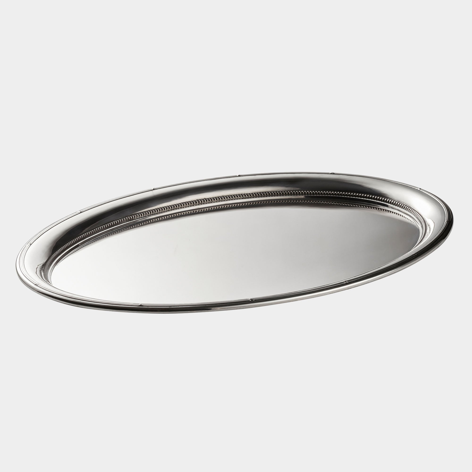 800er Silber-Tablett - Ovales Meisterstück von Koch & Bergfeld - Bild 1