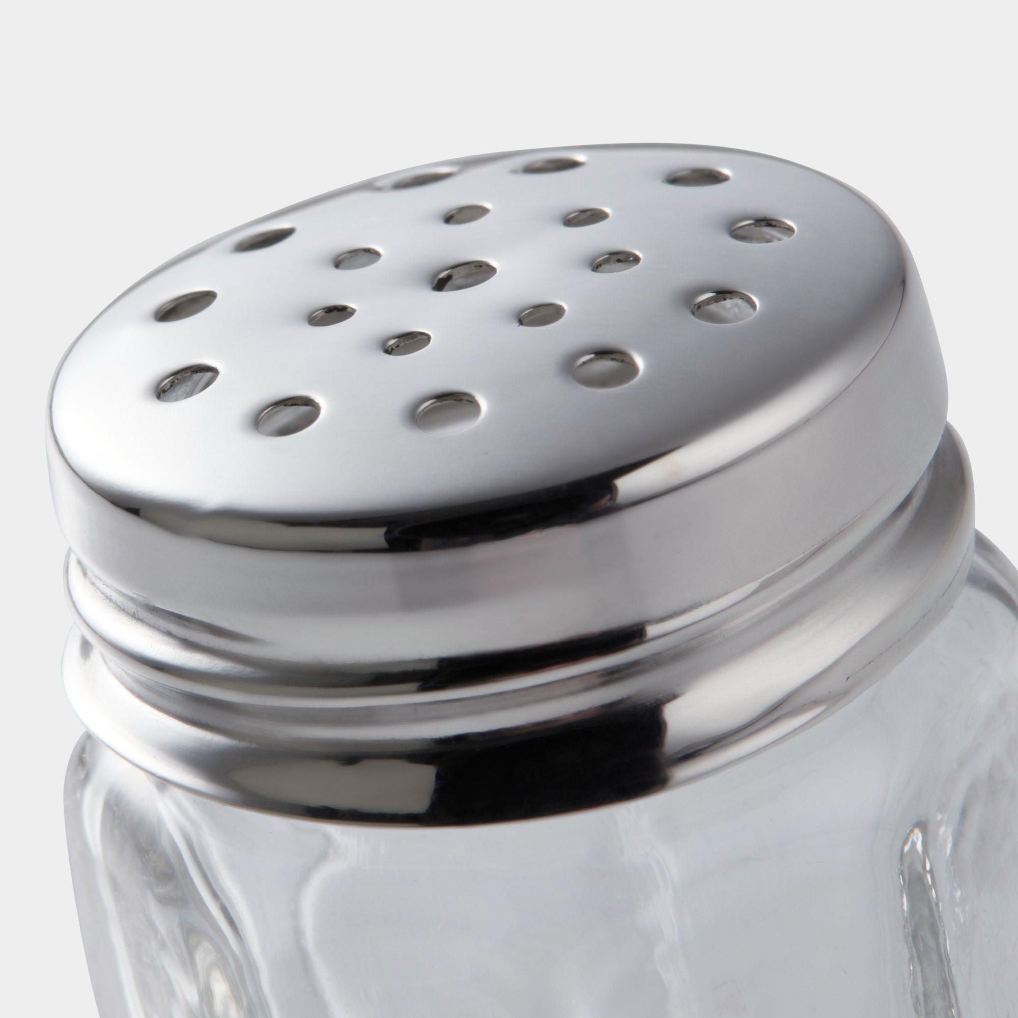 Kristall-Salzstreuer mit Silberkopf - 4cm Höhe, Italienischer Stil - Bild 4