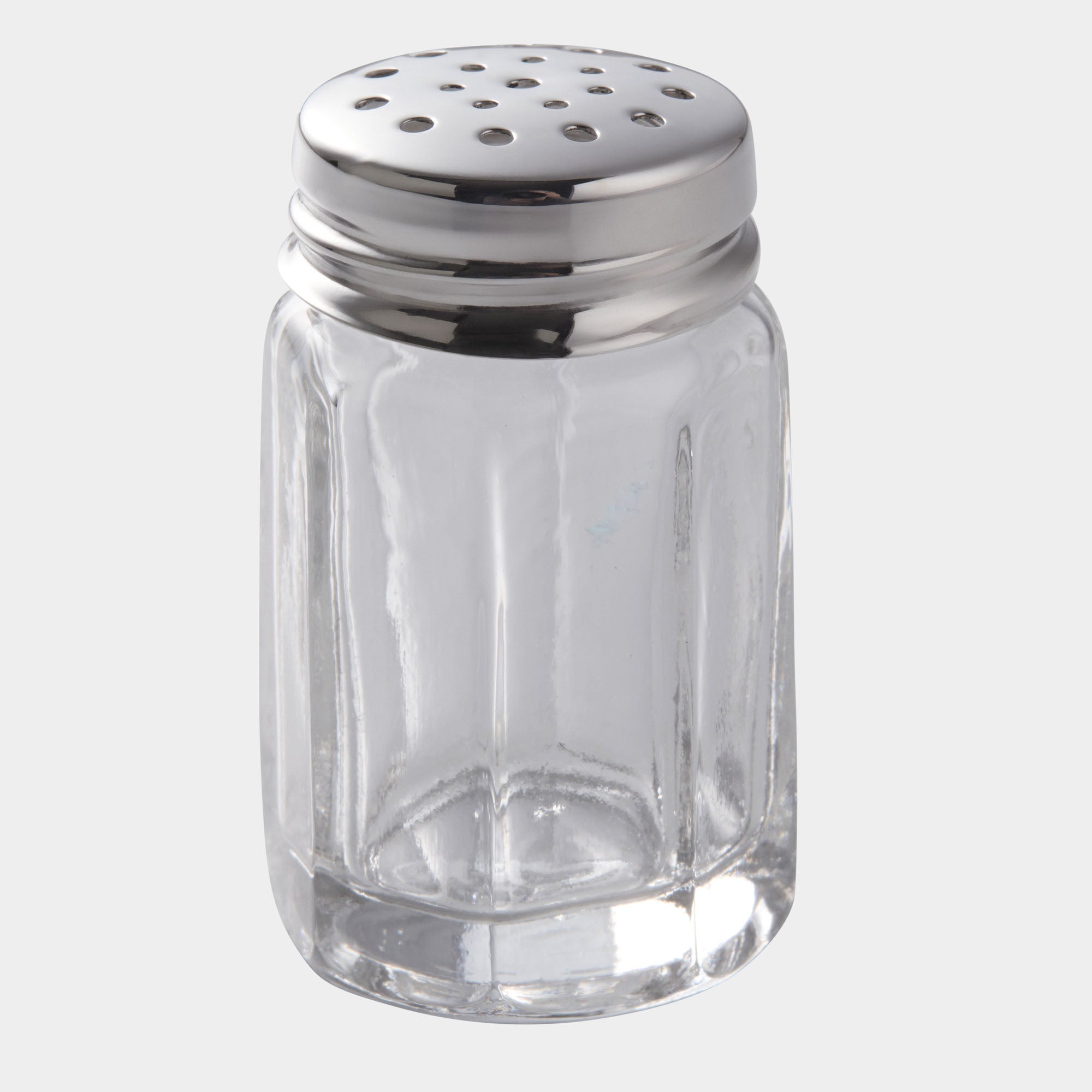 Kristall-Salzstreuer mit Silberkopf - 4cm Höhe, Italienischer Stil - Bild 1