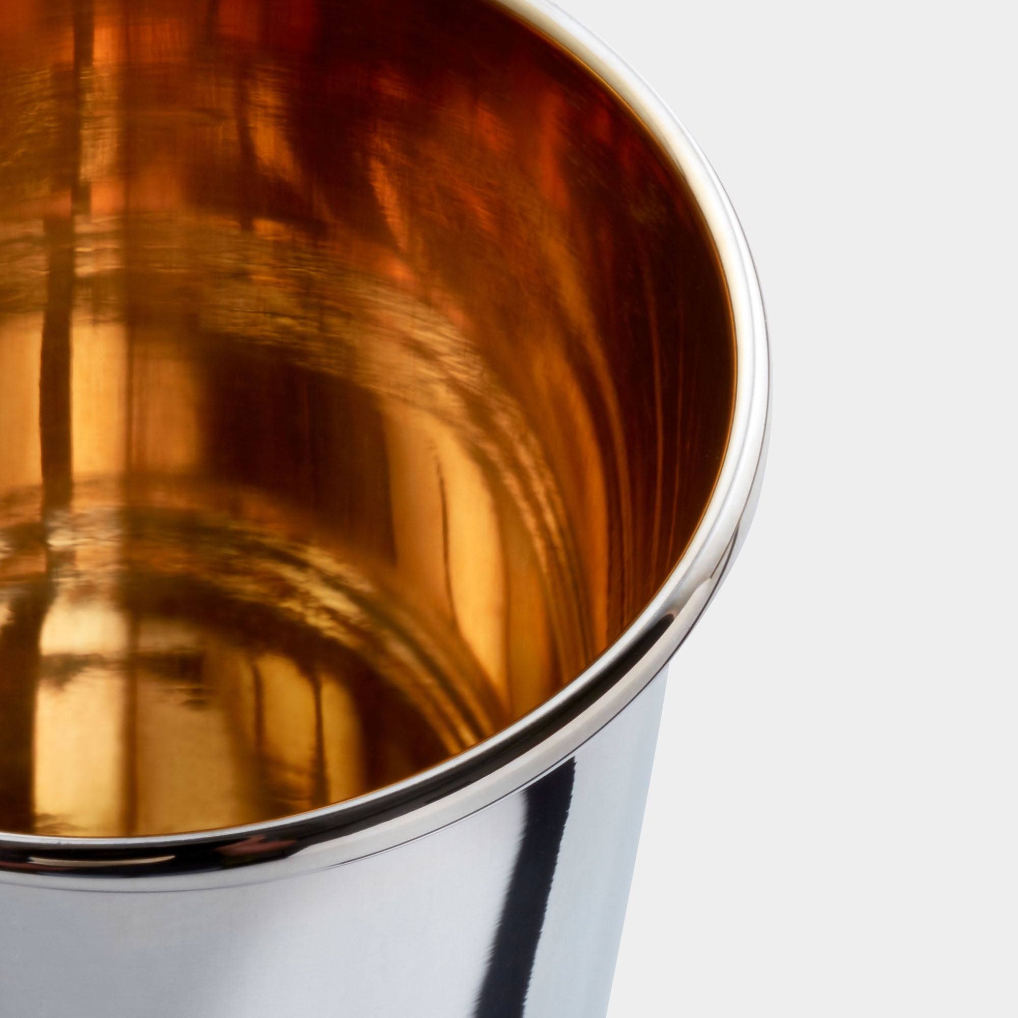 Echtsilber Schnapsbecher mit Goldveredelung - Bild 2