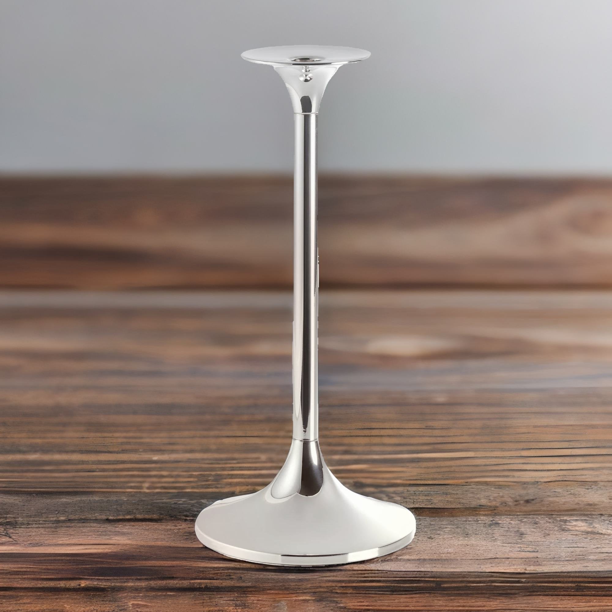 Italienischer Leuchter mit massiver Silberbodenplatte - 30,5cm Höhe - Bild 4