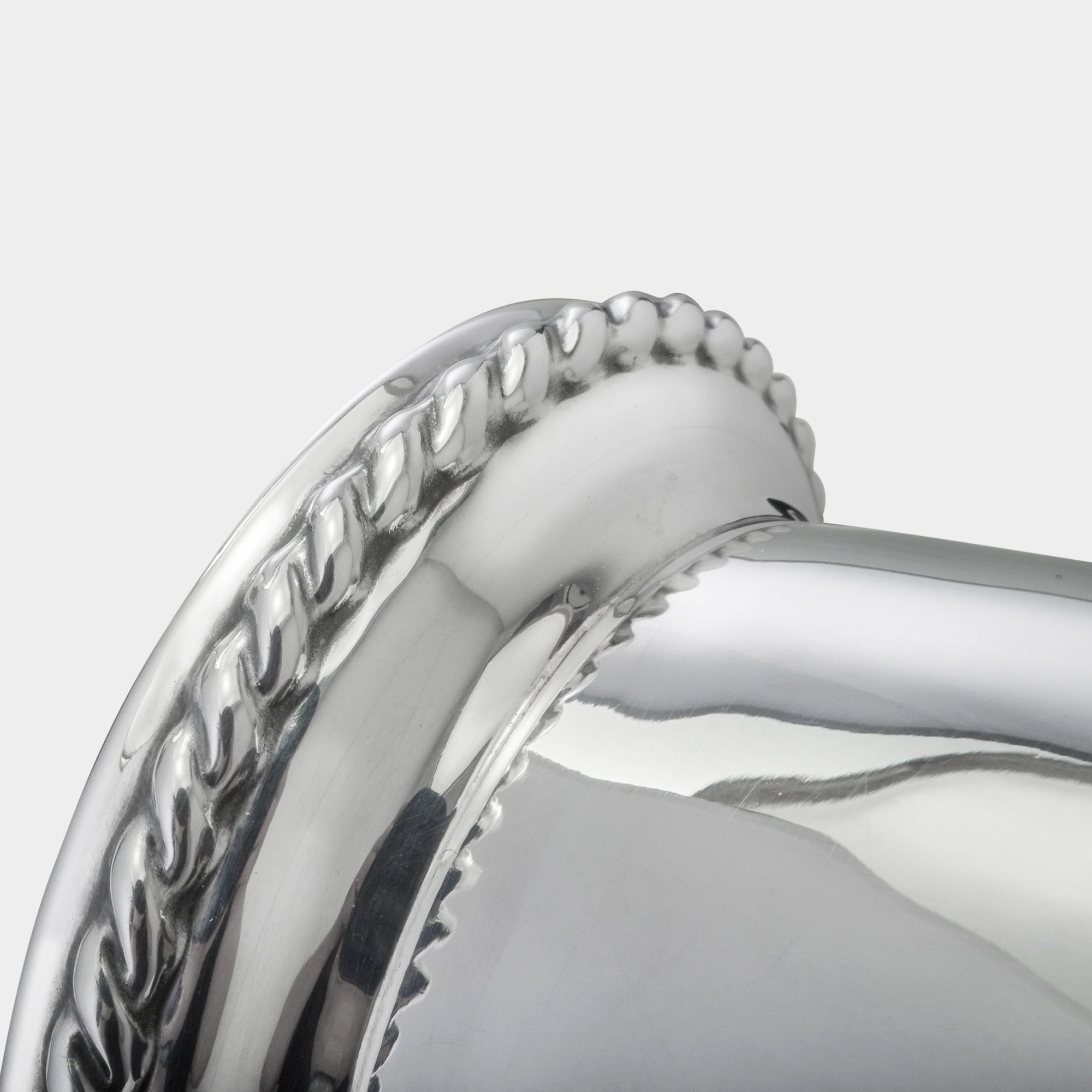 Edler Grimminger Silberbecher mit aufgelötetem Kordelrand - Bild 3