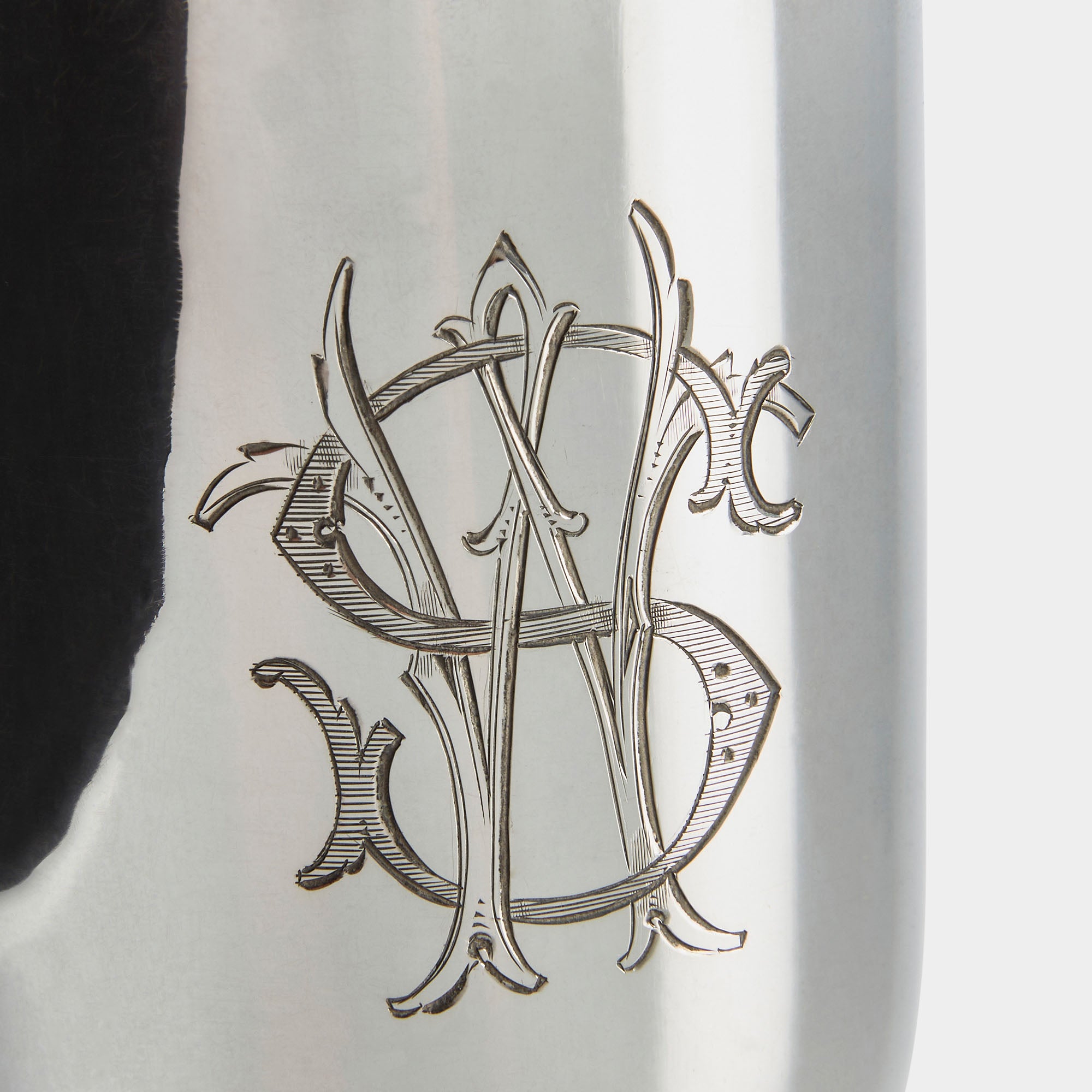 Eleganter Silberbecher mit Monogrammgravur – 800er Silber – Koch & Bergfeld - Bild 2