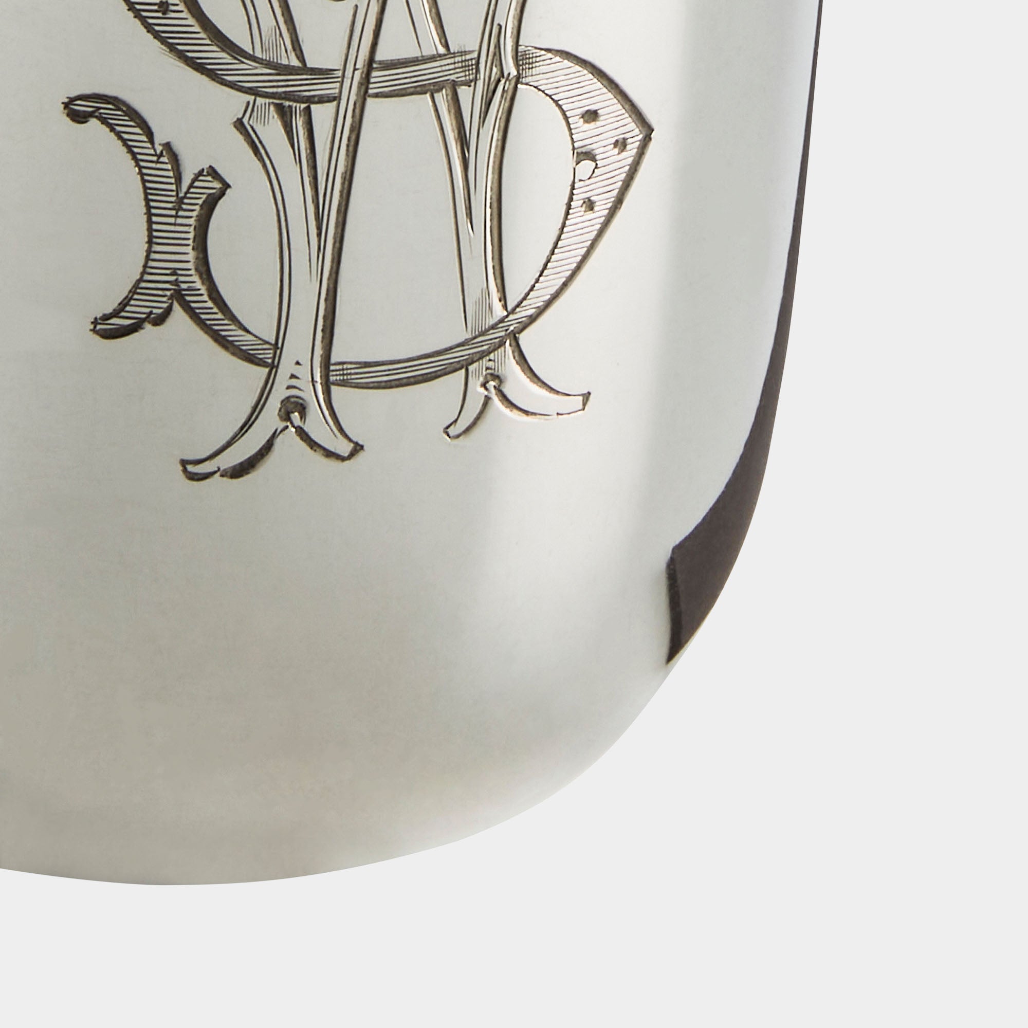 Eleganter Silberbecher mit Monogrammgravur – 800er Silber – Koch & Bergfeld - Bild 4