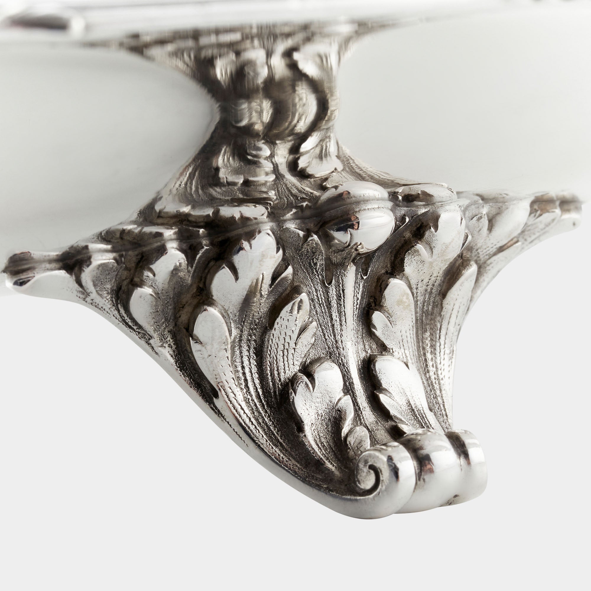 Silberschale - 800er Silber - Koch & Bergfeld - 541 g - 4 Füße - Bild 4